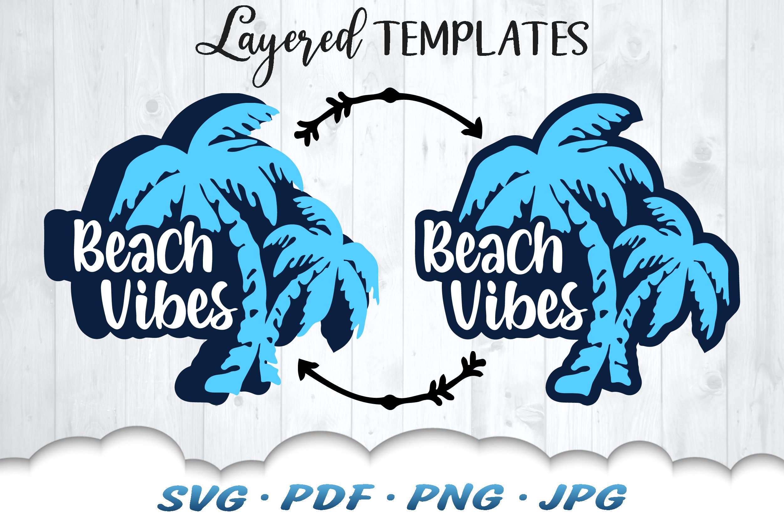 Beach Vibes SVG Bundle | Summer Beach SVG Cut Files