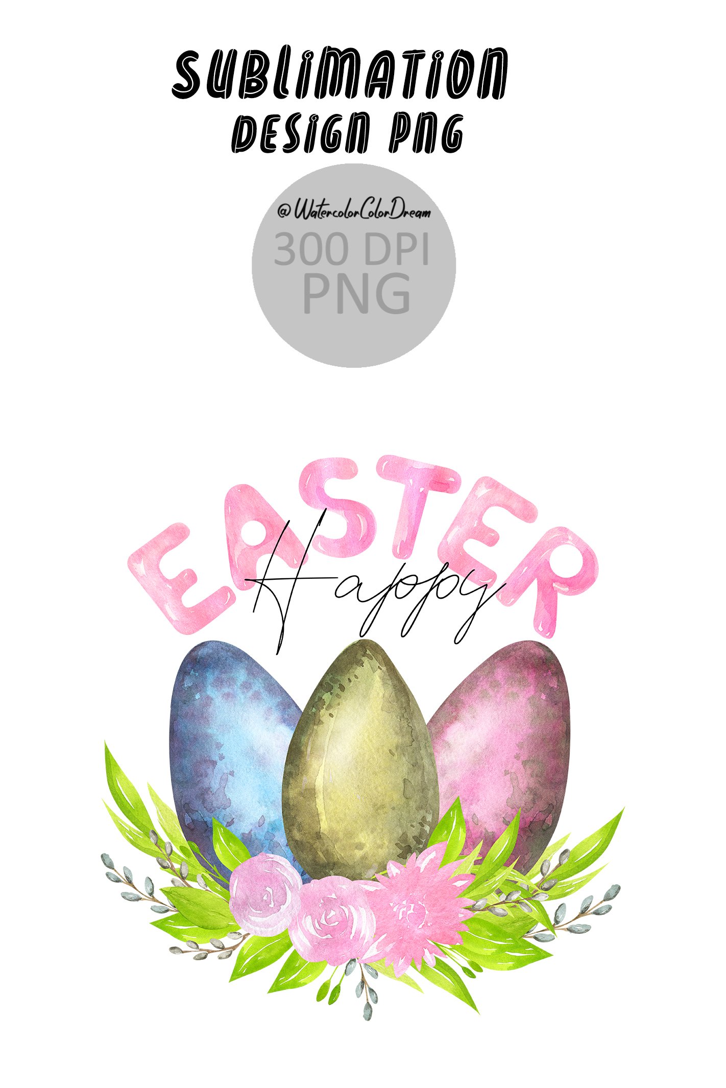 Easter Eggs Sublimation design