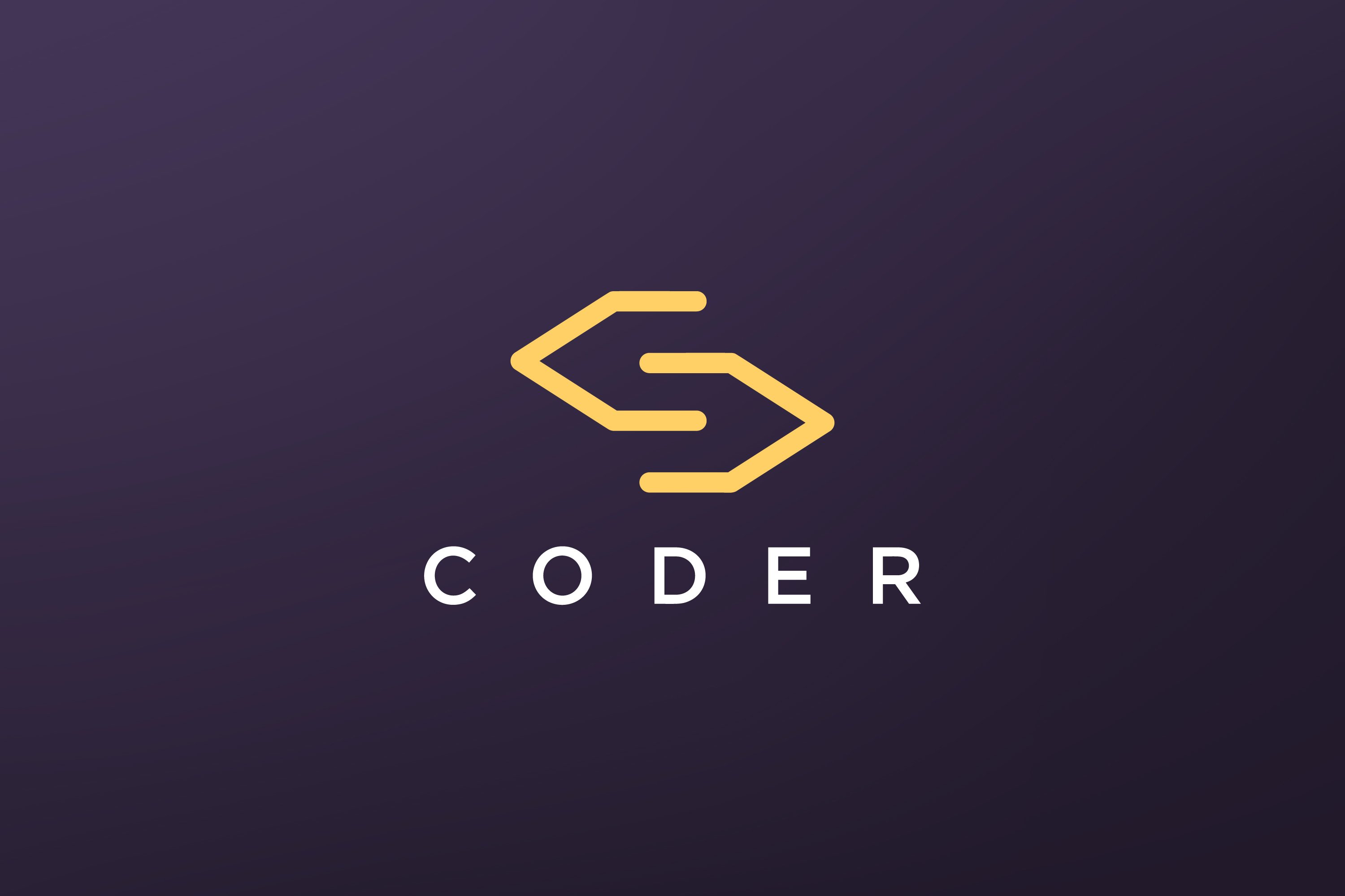 coding logo in a modern style (1109451)