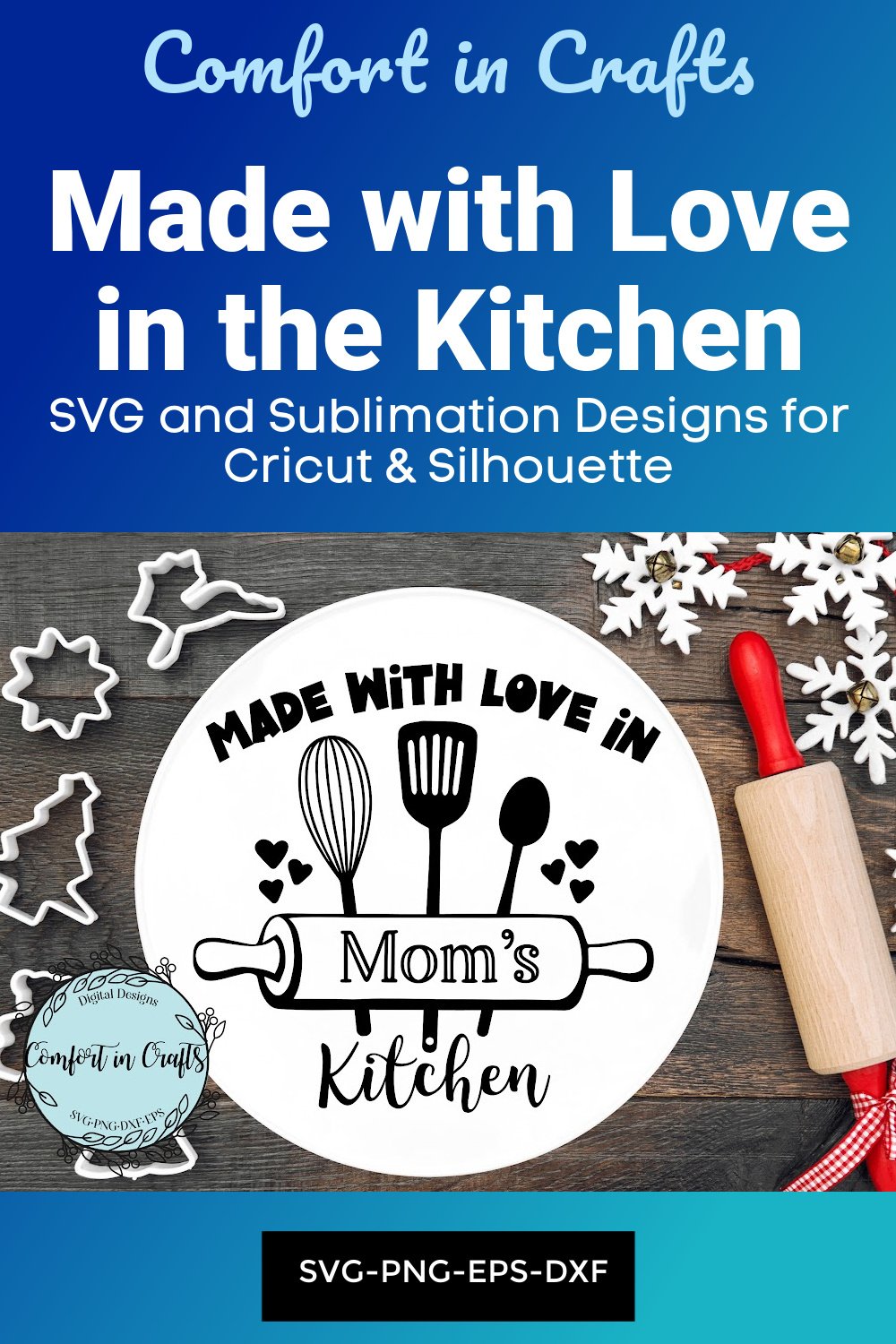 Made with Love in the Kitchen SVG and Sublimation design