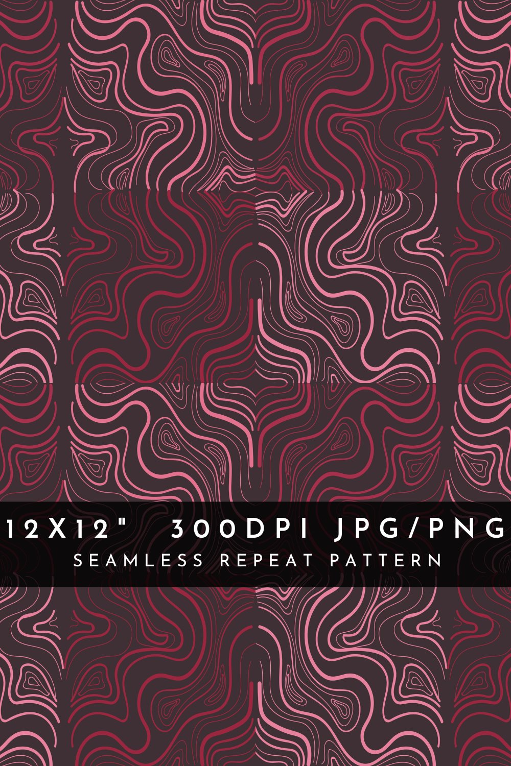 Wave Red Pattern B Order Red waves seamless pattern, Ocean waves Design