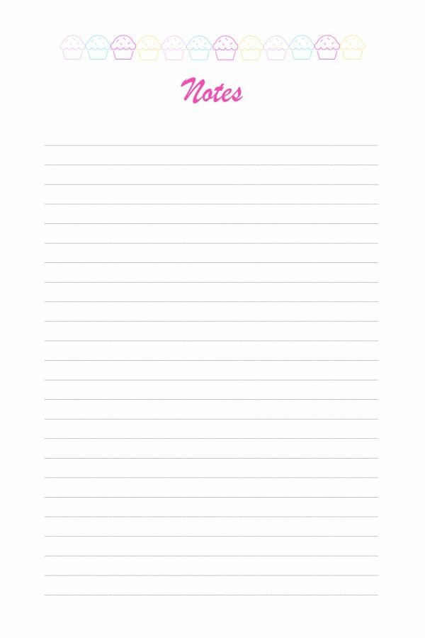 Planner Page Refills Printable, Notes Pages, Planner Inserts