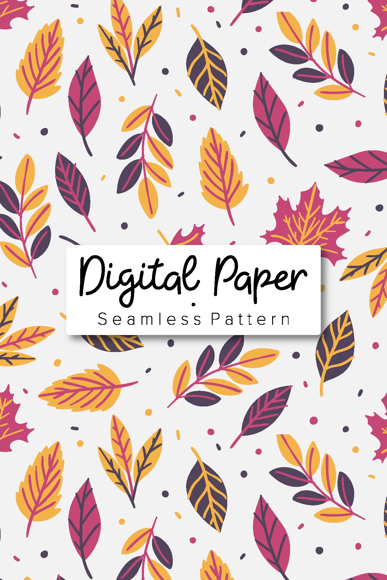 Autumn pattern. Autumn background. Fall pattern