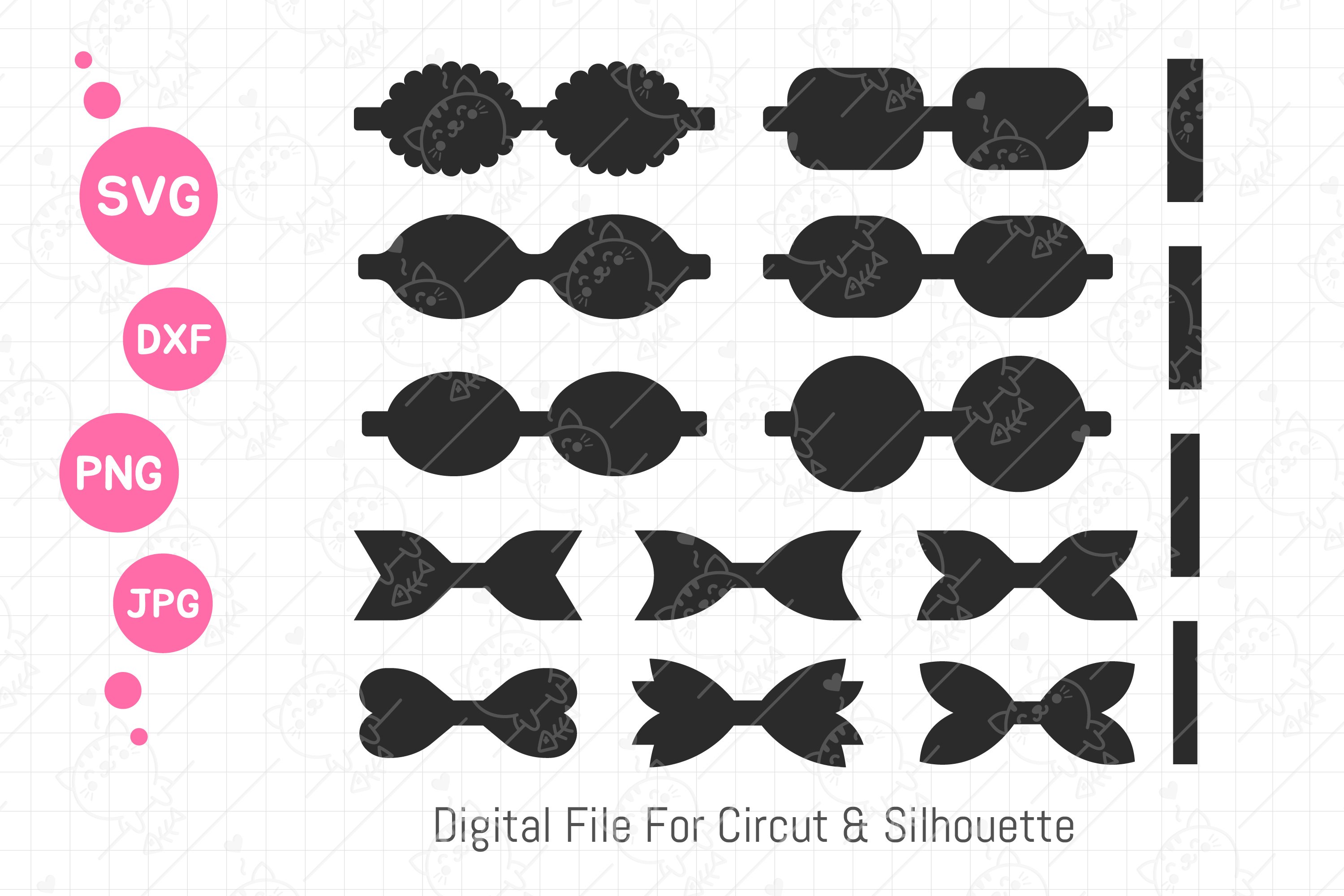 Hair Bow Template Svg Bow Cut File Bow Template 1369644 