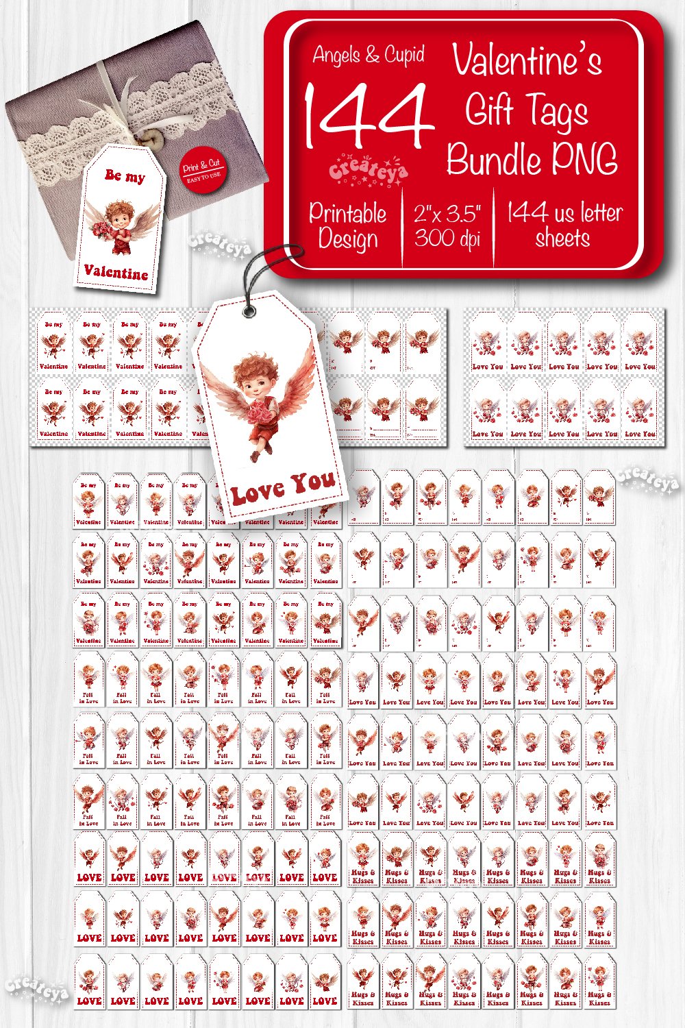 Baby Valentine Printable Tag