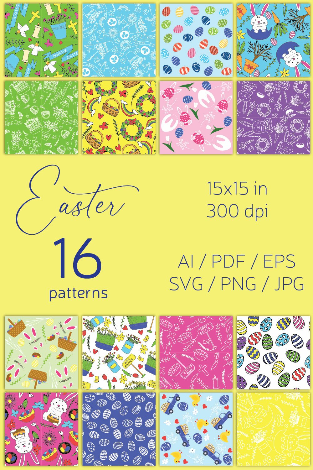 Easter seamless patters