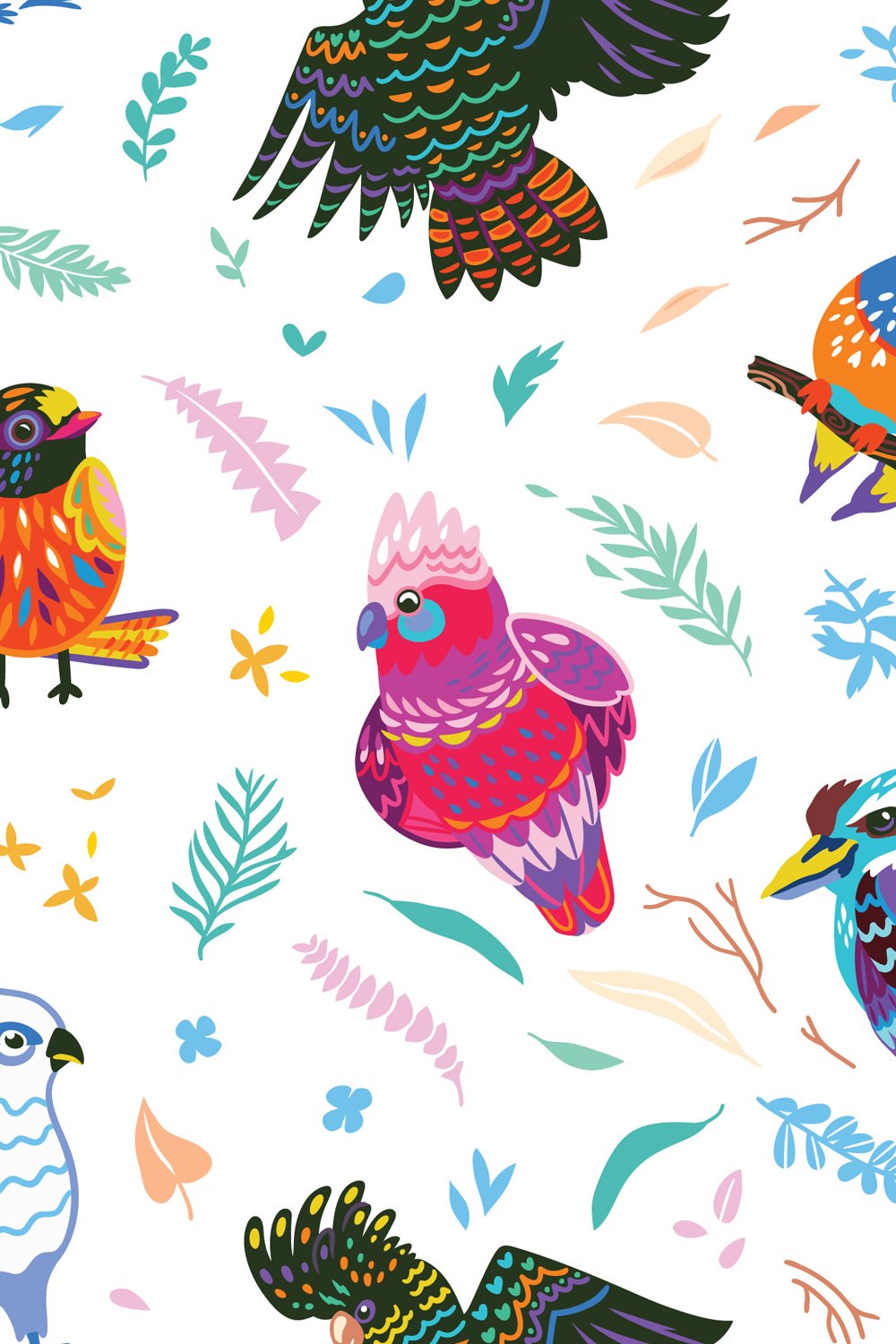 Australian birds patterns