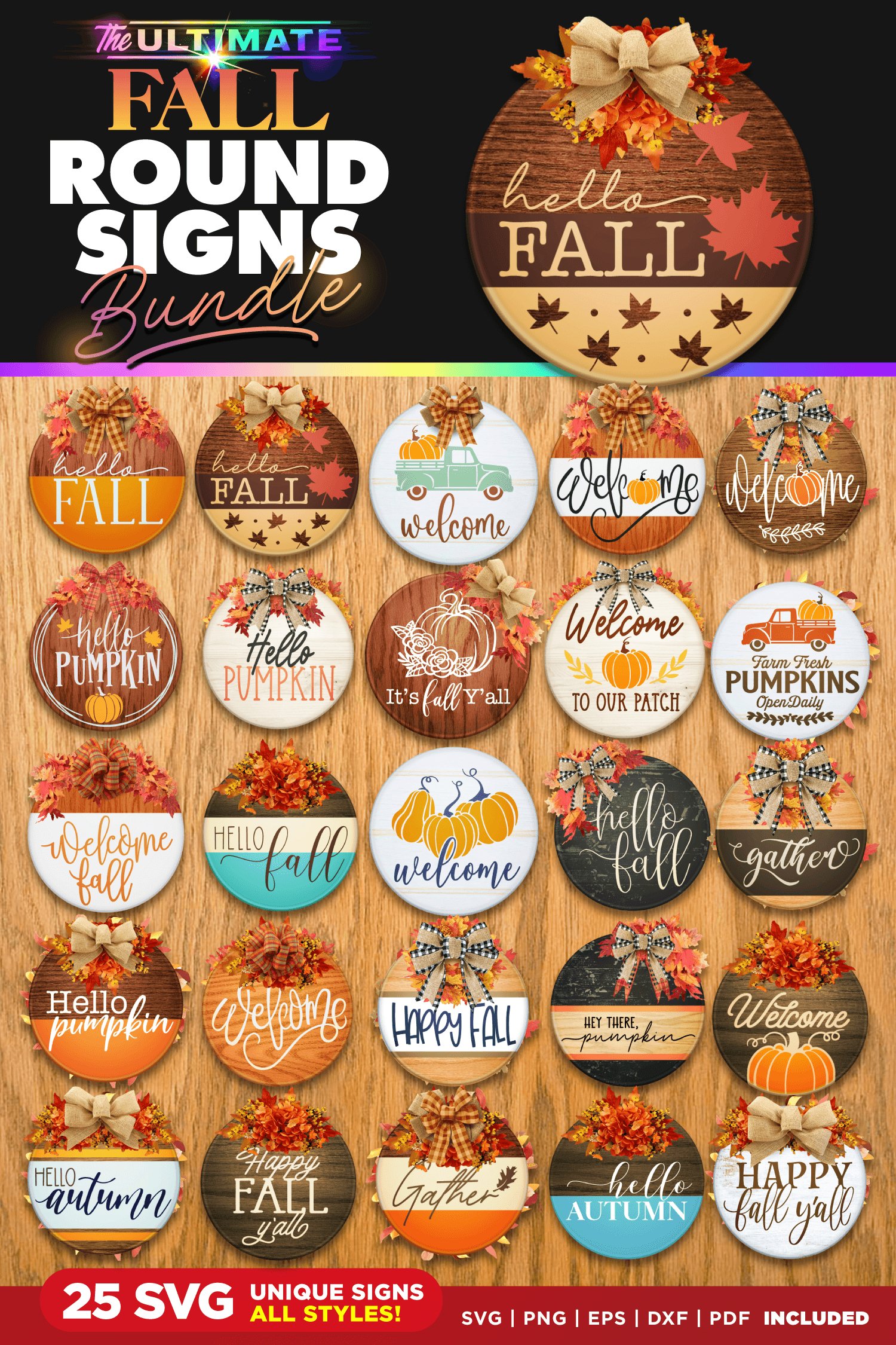 FALL Door Signs Bundle