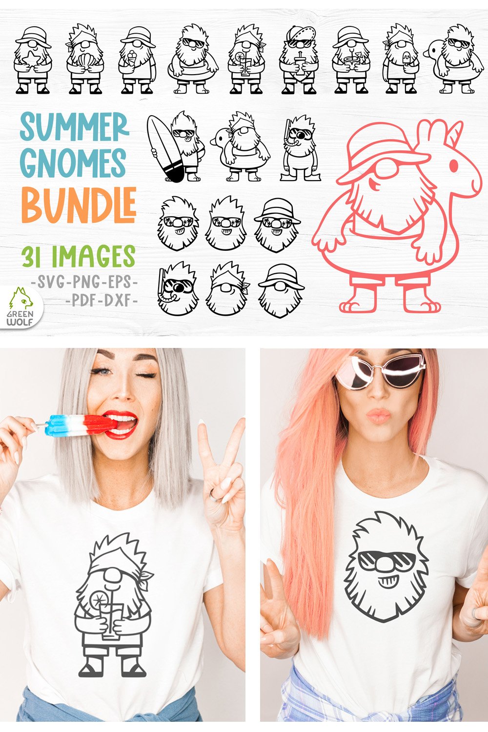 Summer gnomes Summer gnome svg bundle Beach gnomes Beach svg