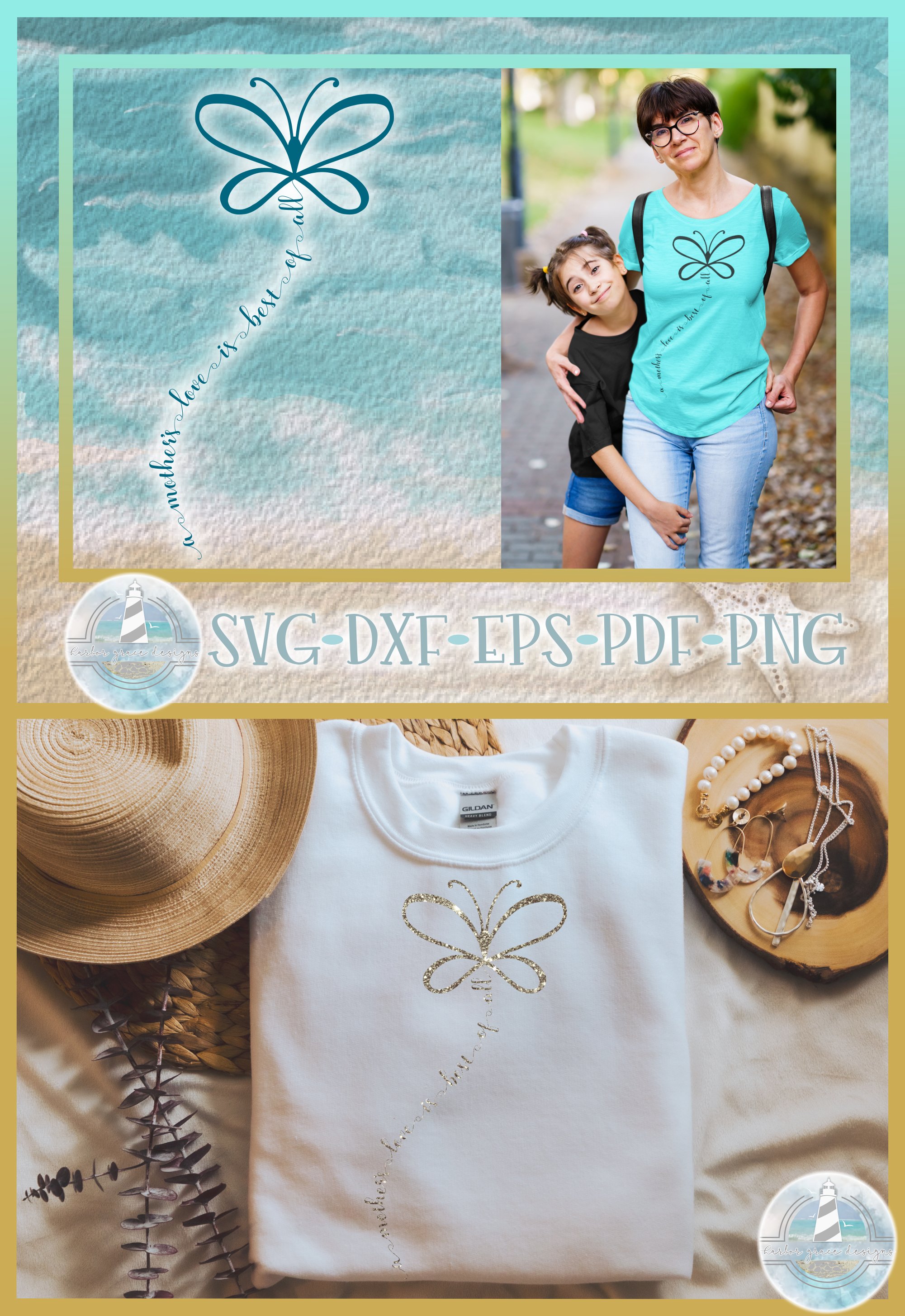 Mothers Day Quote with Butterfly SVG (1938046)