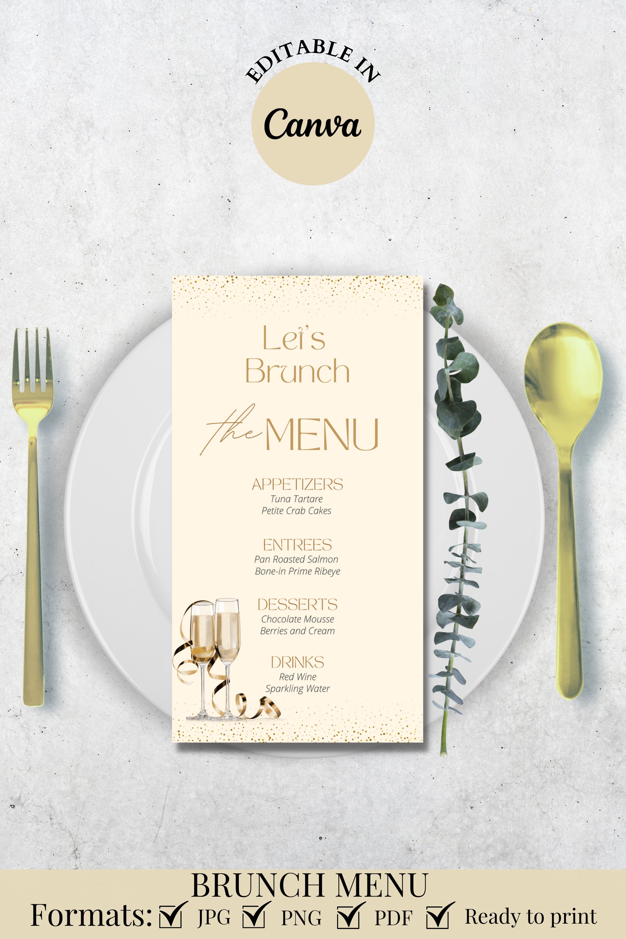 Printable Brunch Menu Template (1966516)
