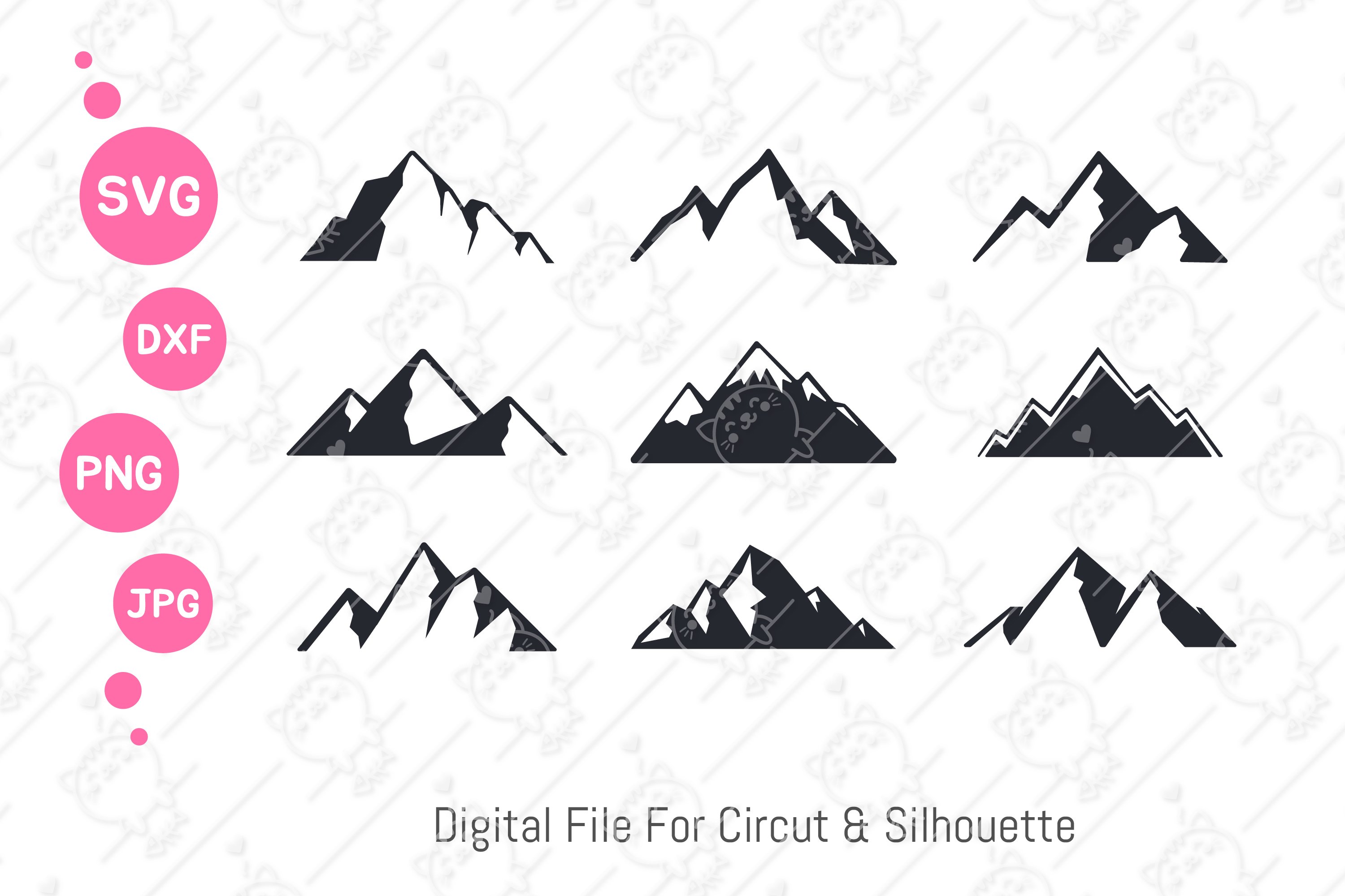 Mountain Bundle svg | Camp svg | svg dxf png