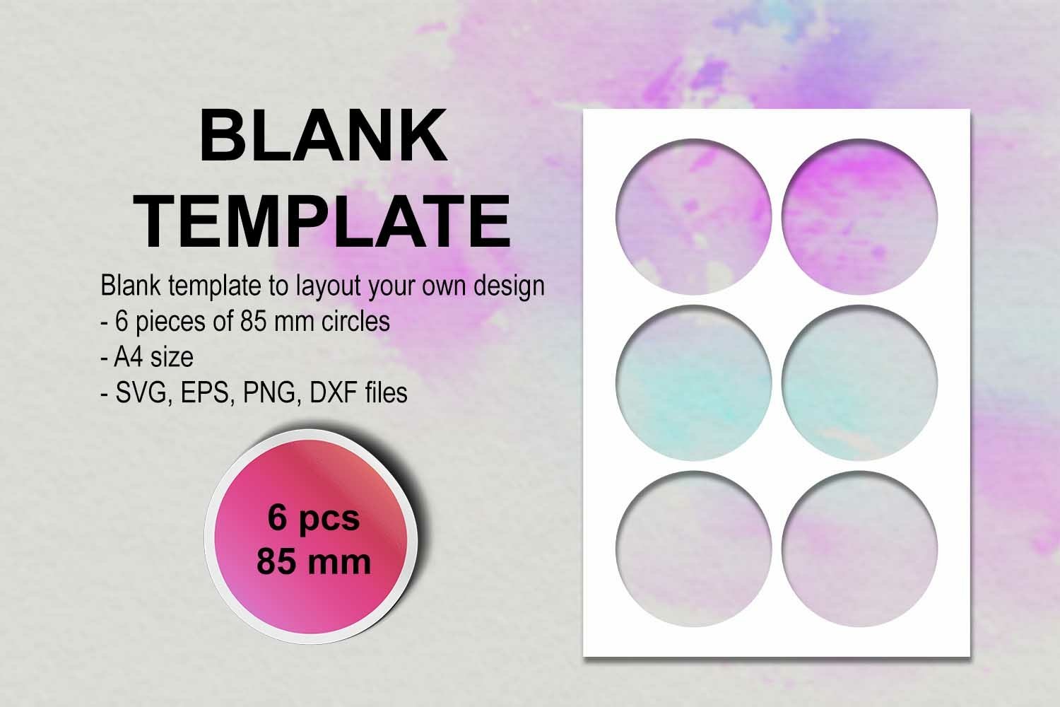 Blank Circle Label Template (1311517)
