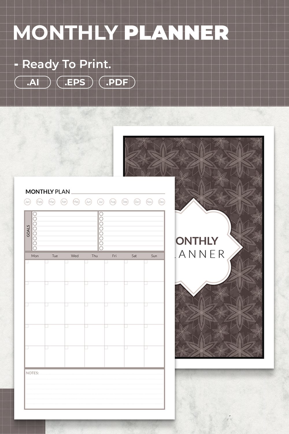 Monthly Planner | Printable Template (2490284)
