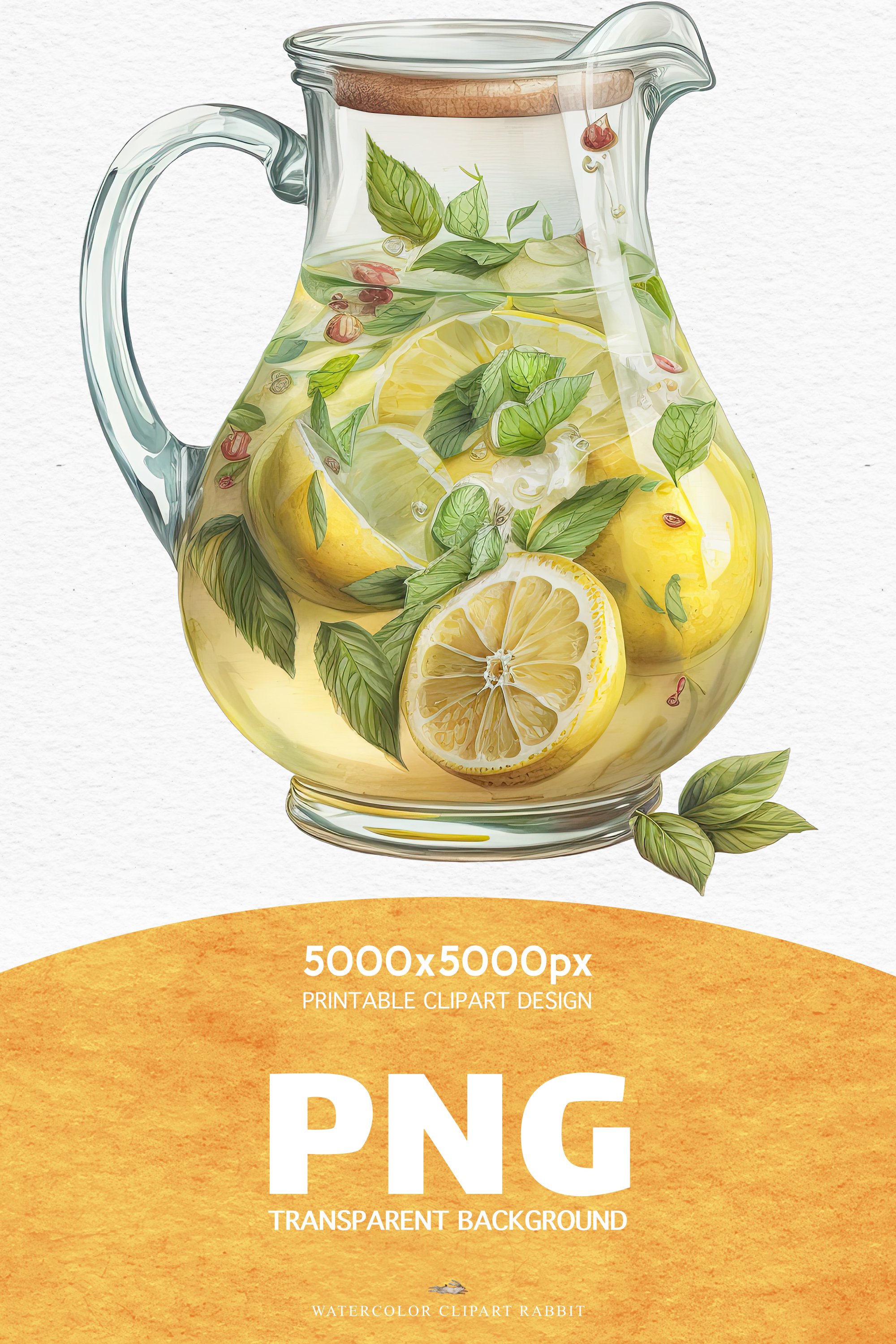 Cold Lemonade Summer Drinks Lemon Berries Clipart PNG image