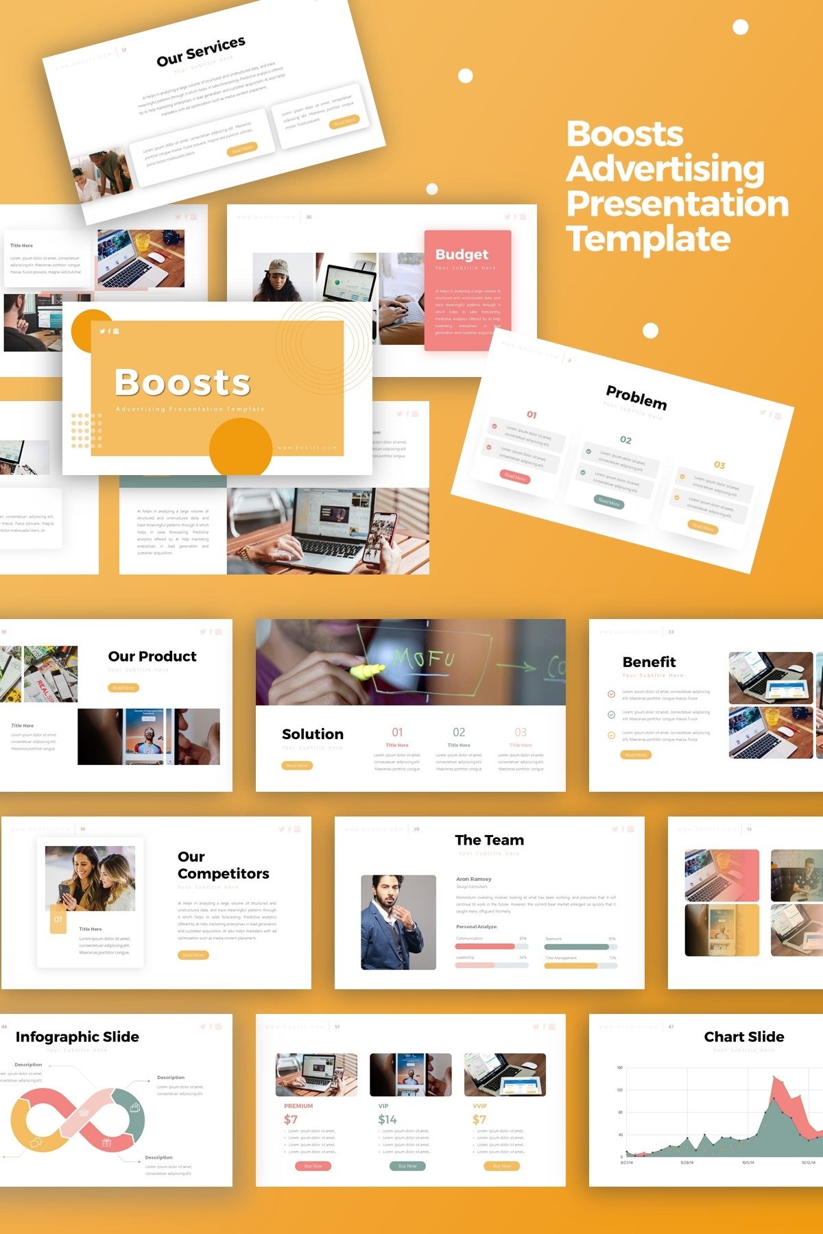 Presentation Template for Advertising - Boosts