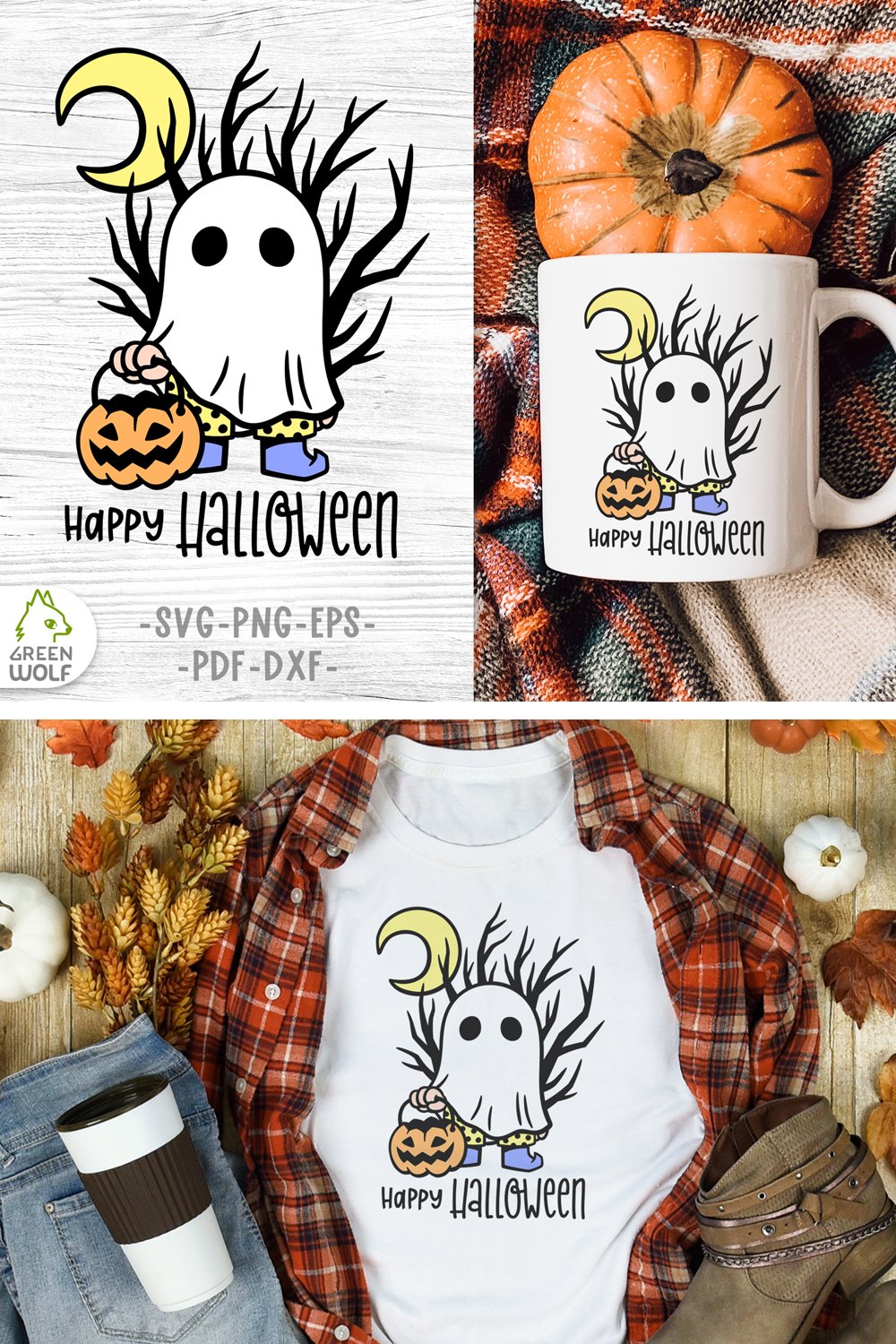 Layered halloween svg Cute ghost svg Halloween sublimation