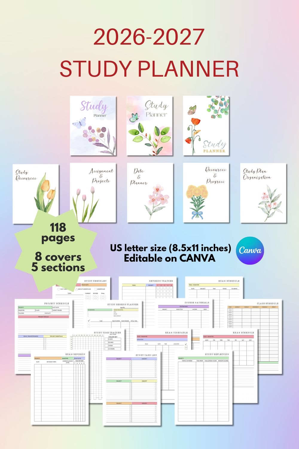 2026 - 2027 Study Planner