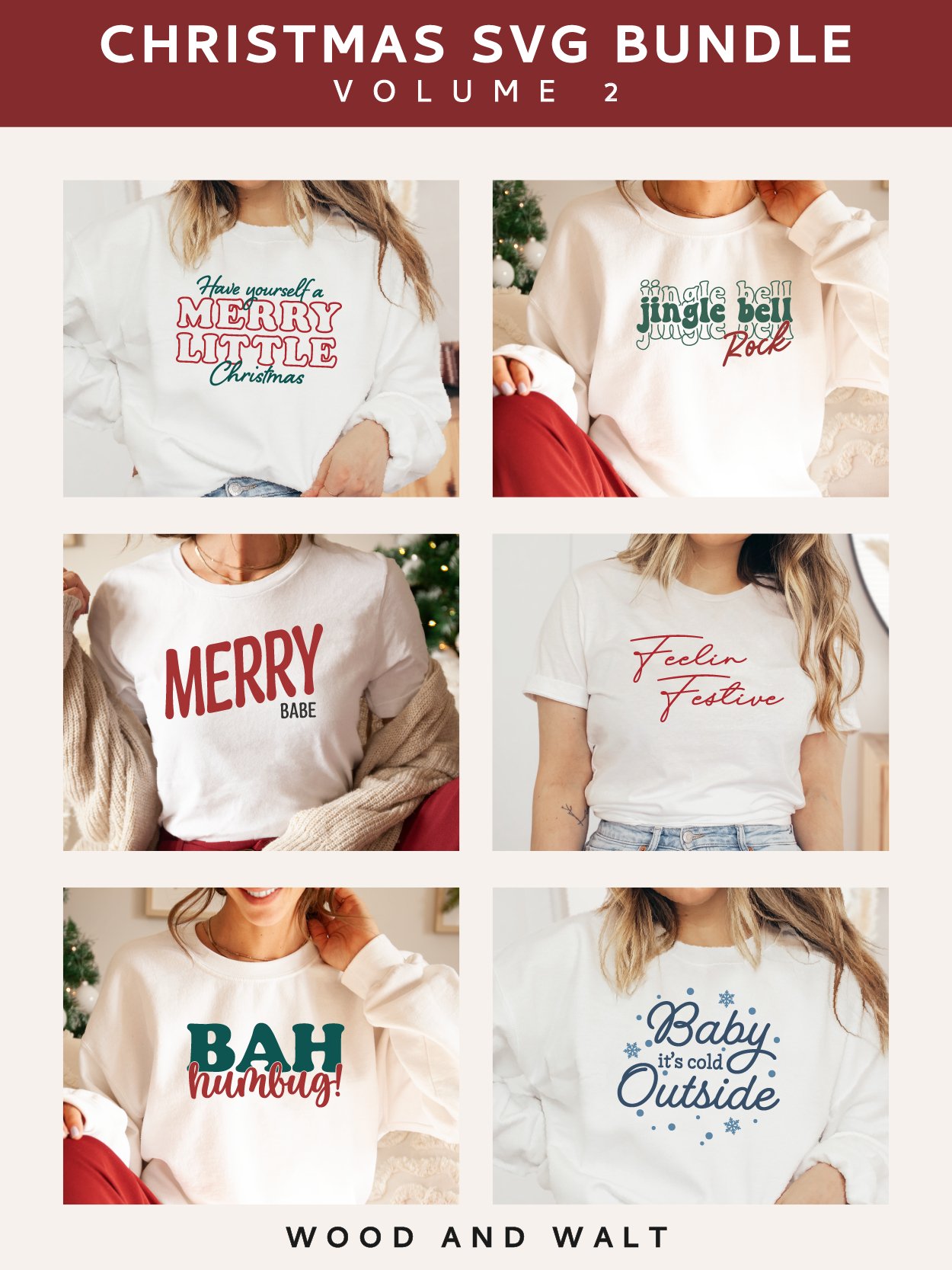 Christmas Shirt SVG Bundle Vol. 2 |Christmas SVG Bundle