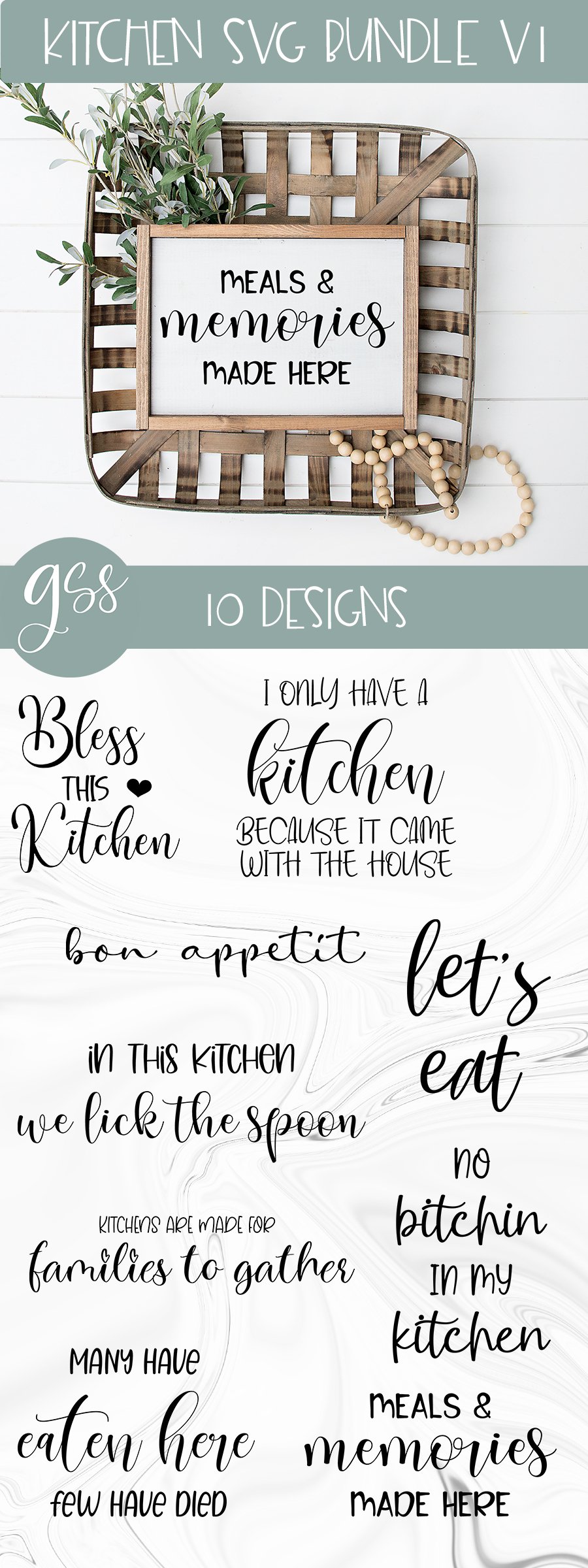 Farmhouse Kitchen SVG Bundle V1