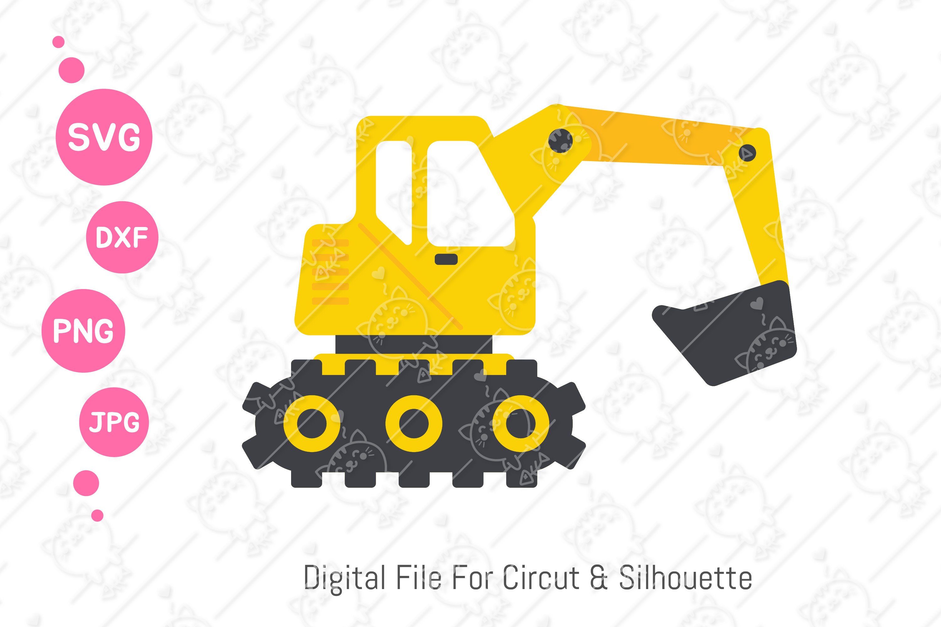 Backhoe SVG Construction SVG Excavator svg (1318014)