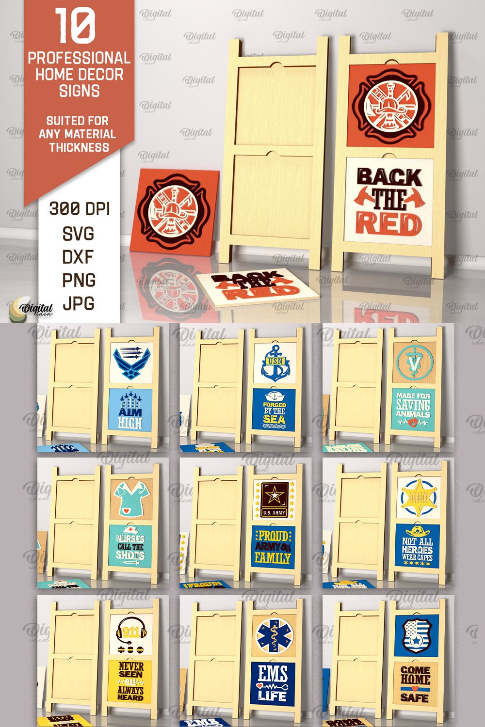 Professional Home Decor Signs Laser Cut Bundle