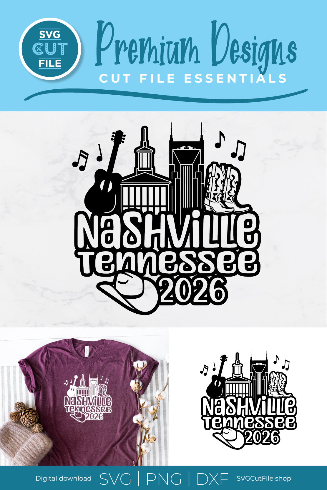 2026 Nashville Tennessee svg - Family vacation or Trip