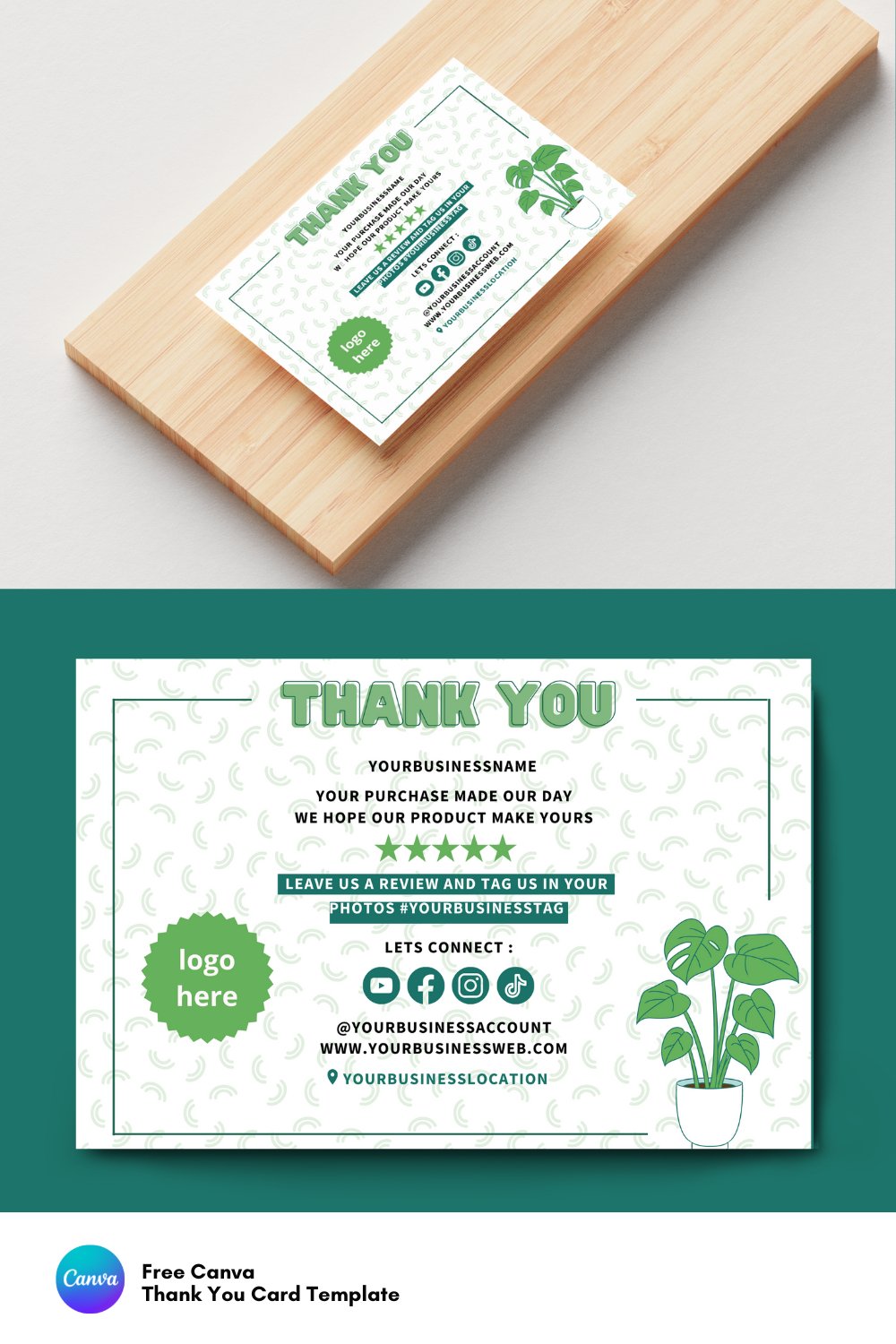 Thank You Card for Small Business | Canva Template