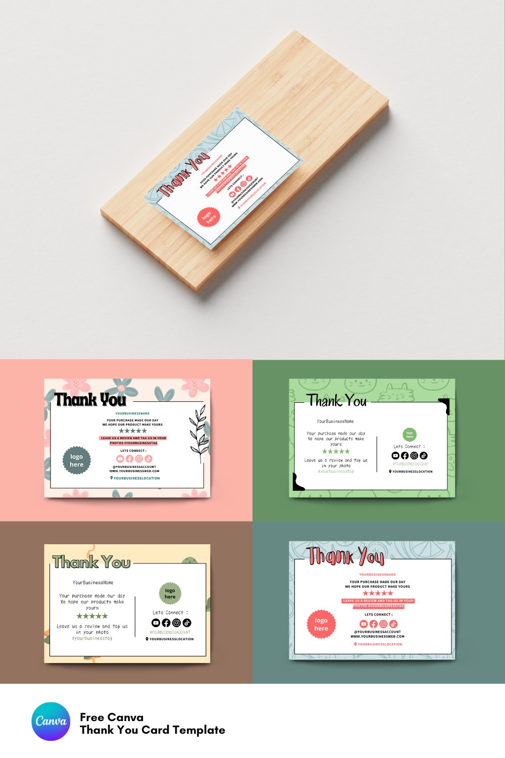 Thank You Card for Small Business | Canva Template