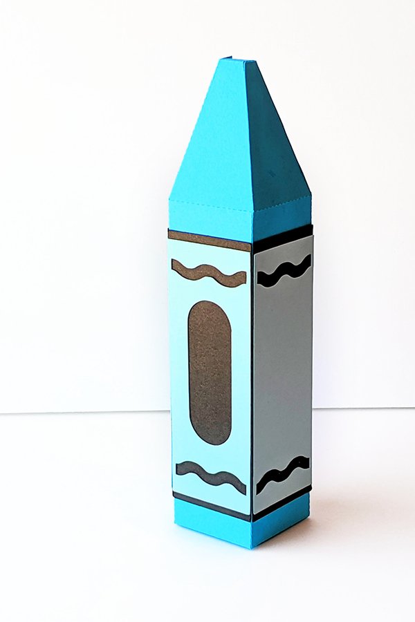 Crayon Gift Box SVG Design