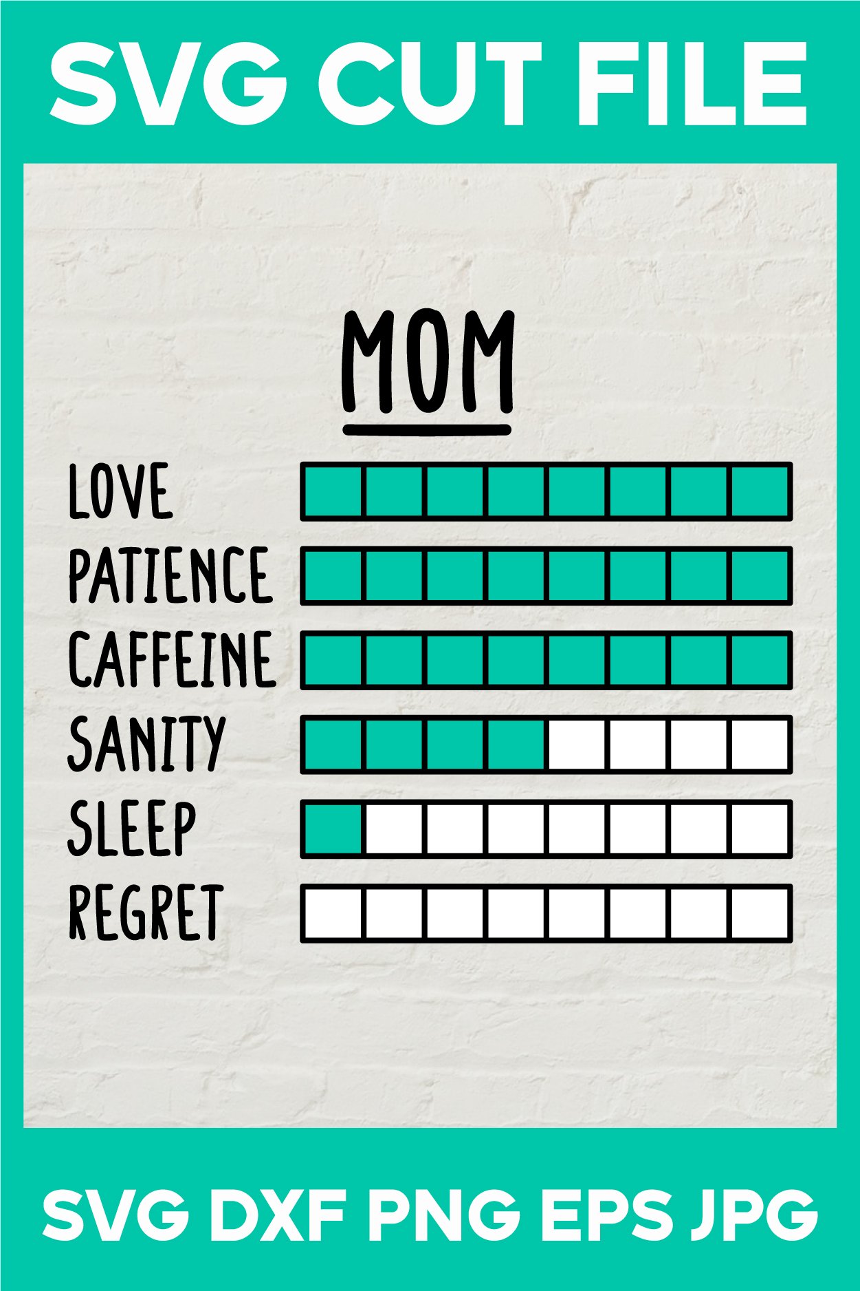 Mom & dad characteristics - Funny print SVG, DXF