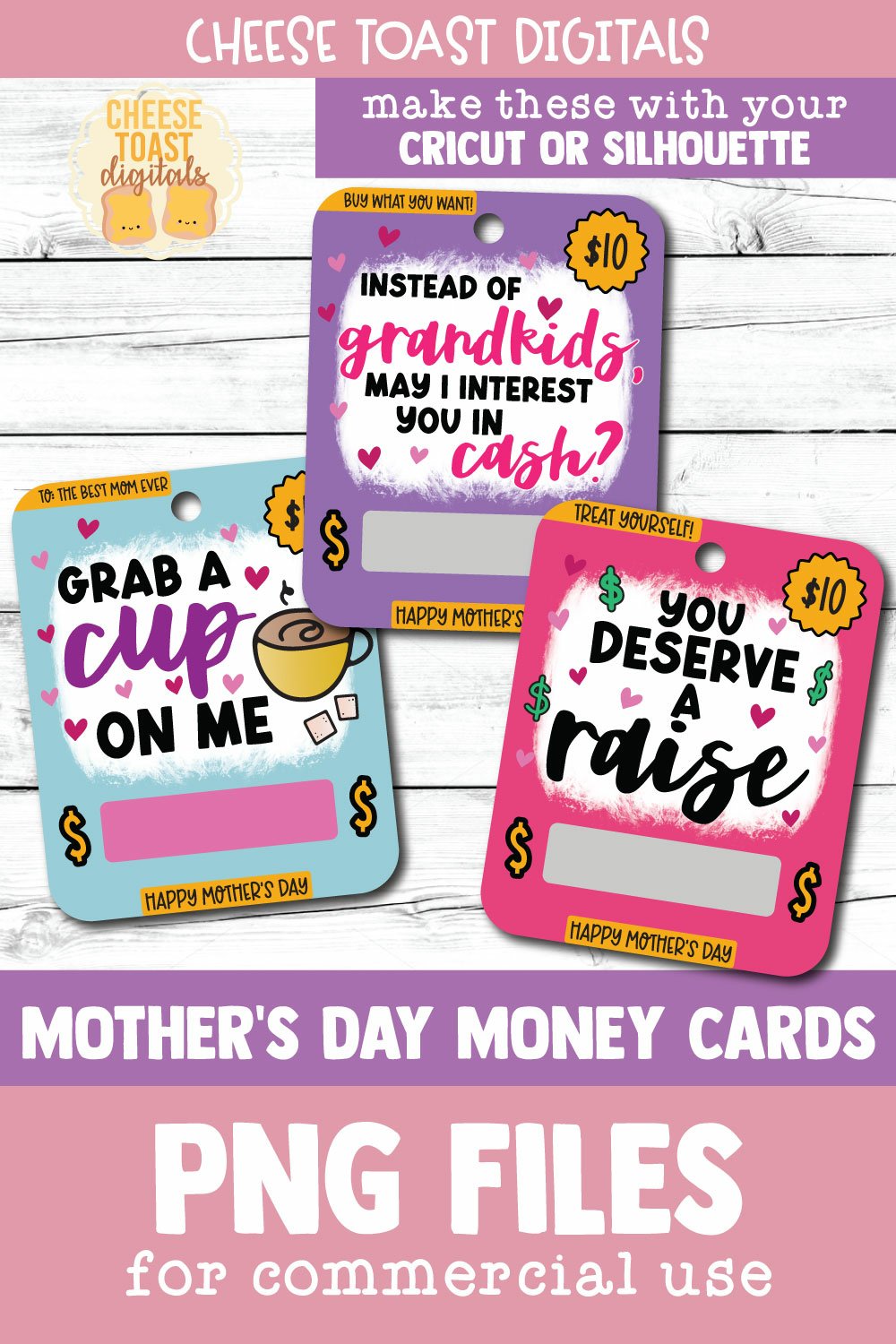 Mother's Day Money Card Designs Funny Money Holder PNG