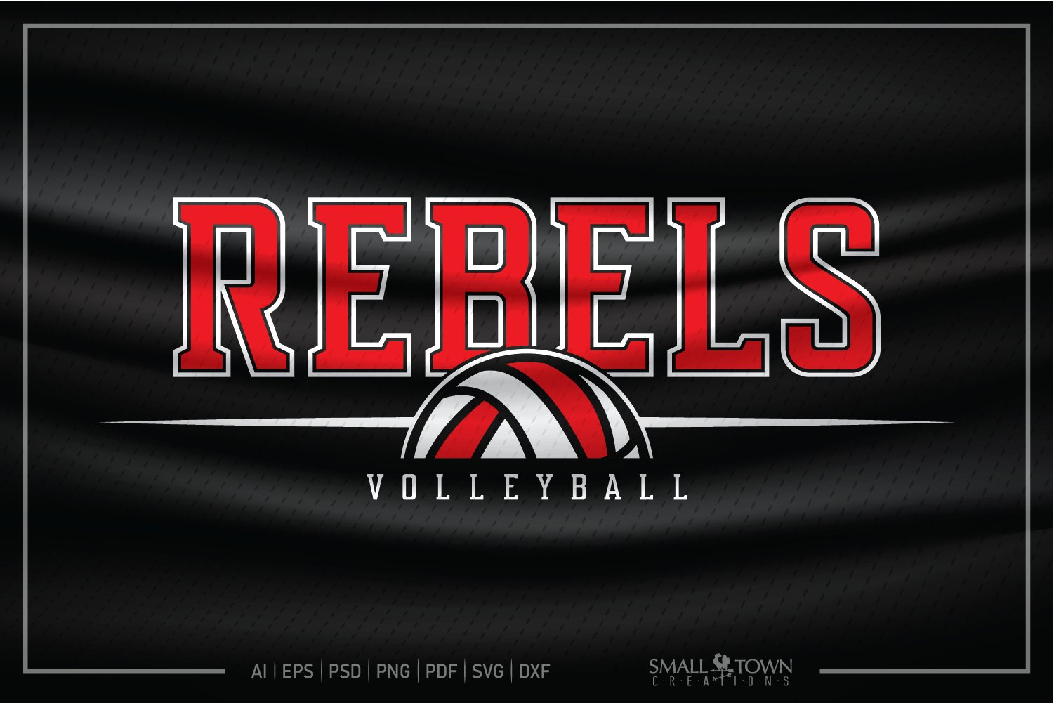 Rebel SVG, Rebel Volleyball SVG, Volleyball SVG, Rebel Pride (1586917