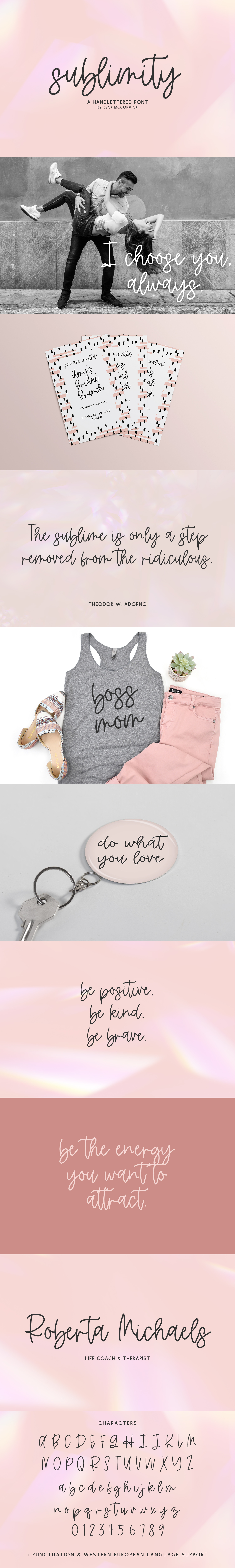 Sublimity Script Font