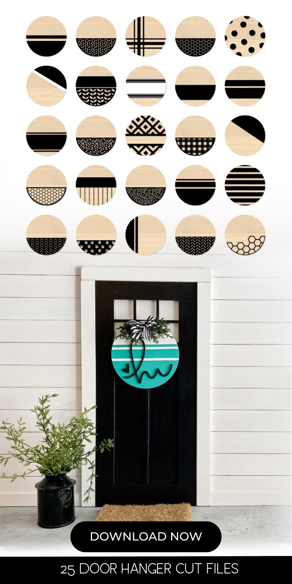 25 Round Door Hanger Everyday Design Bundle