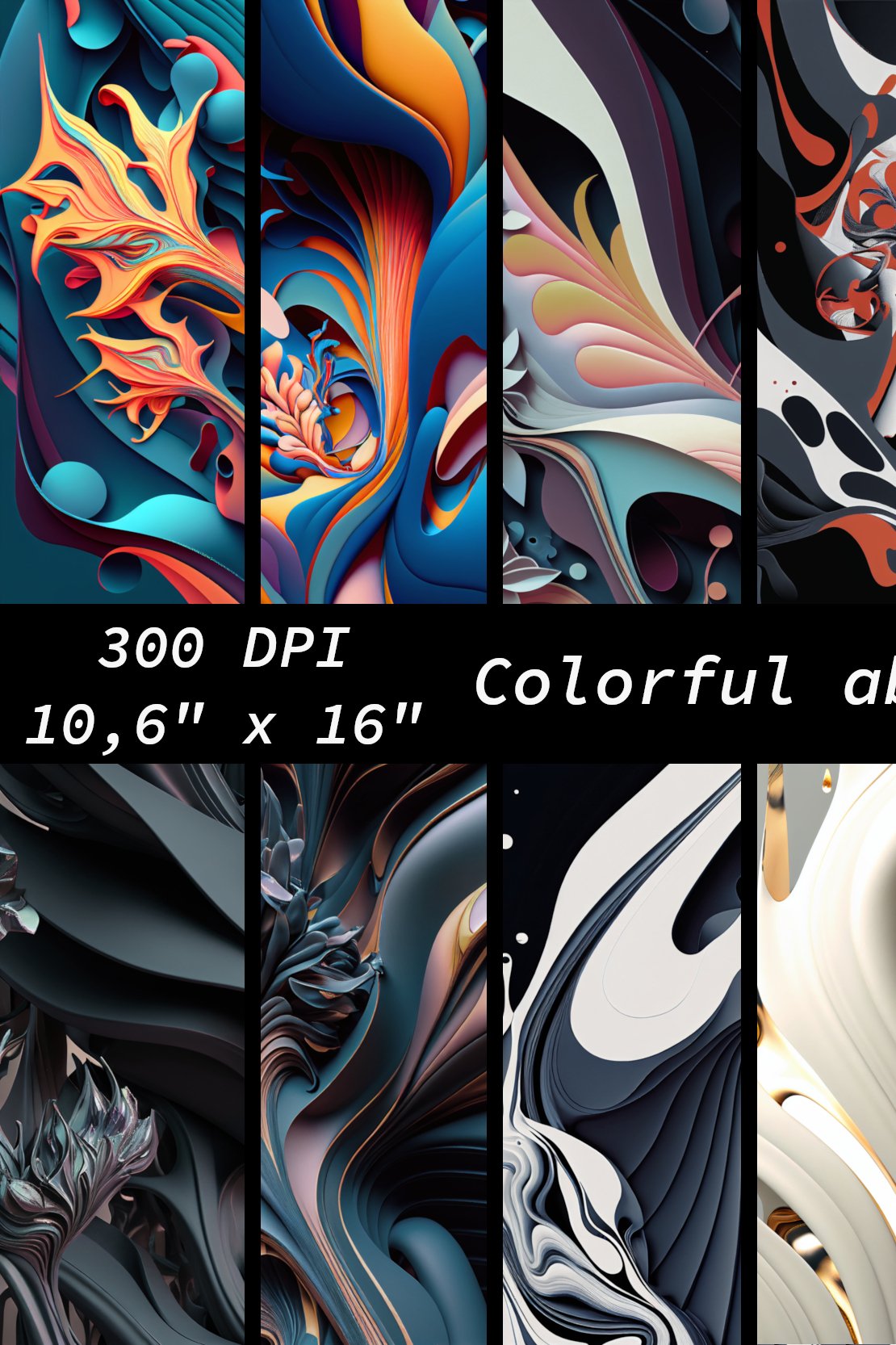 Random Abstract Colorful Textures Colorful abstract textures - 15JPG