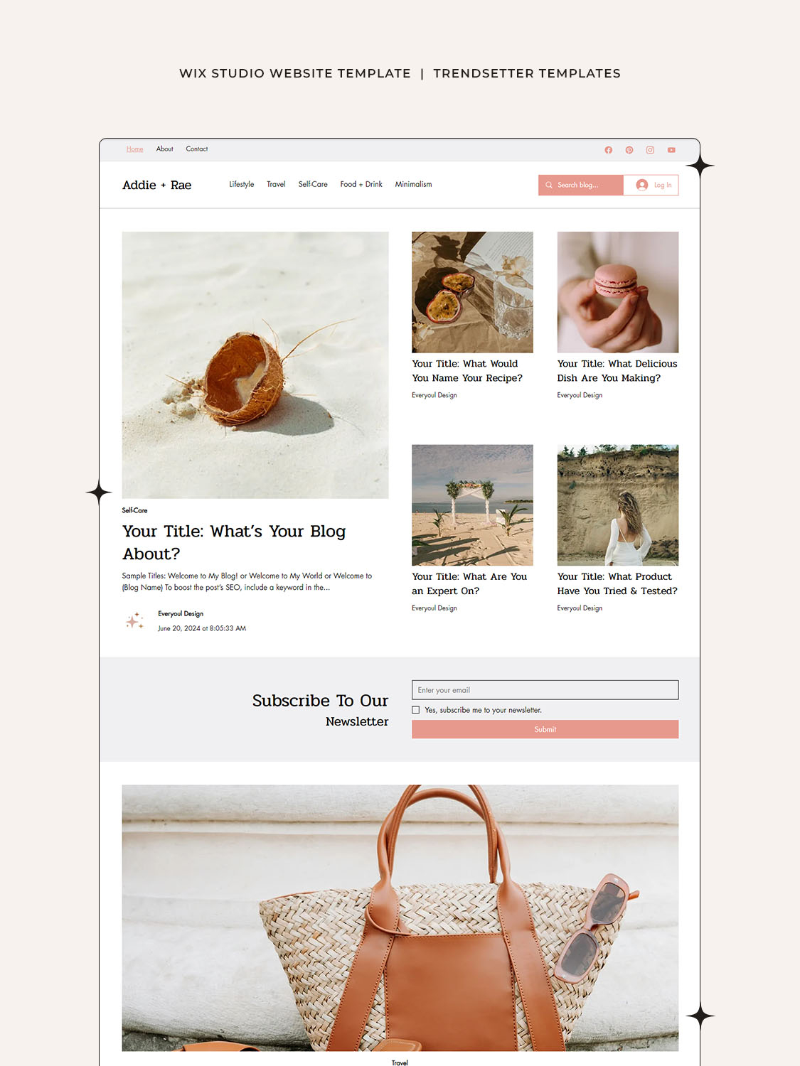 Addie Rae Wix Studio Website Template