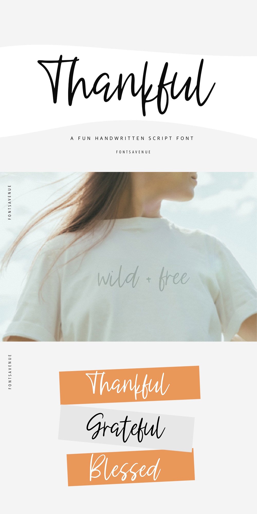 Thankful | Handwritten Script Font