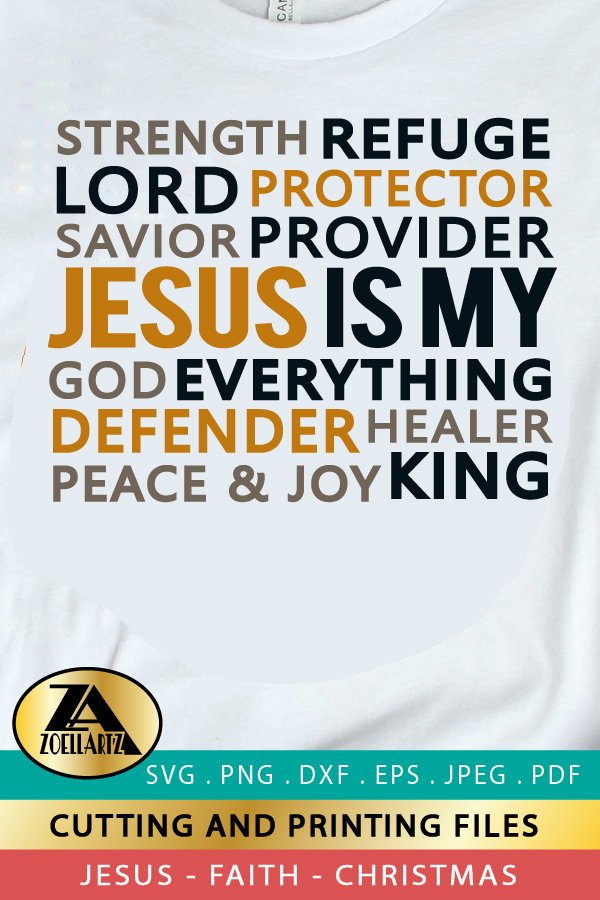 Jesus SVG PNG EPS DXF Christian SVG Bible Verse SVG Cut file