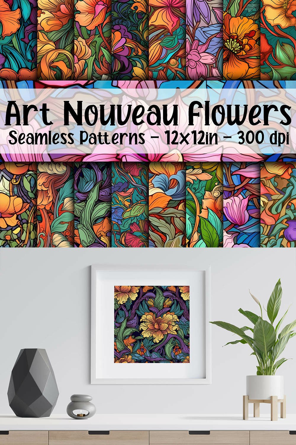 Seamless Cherry Blossoms Digital Paper