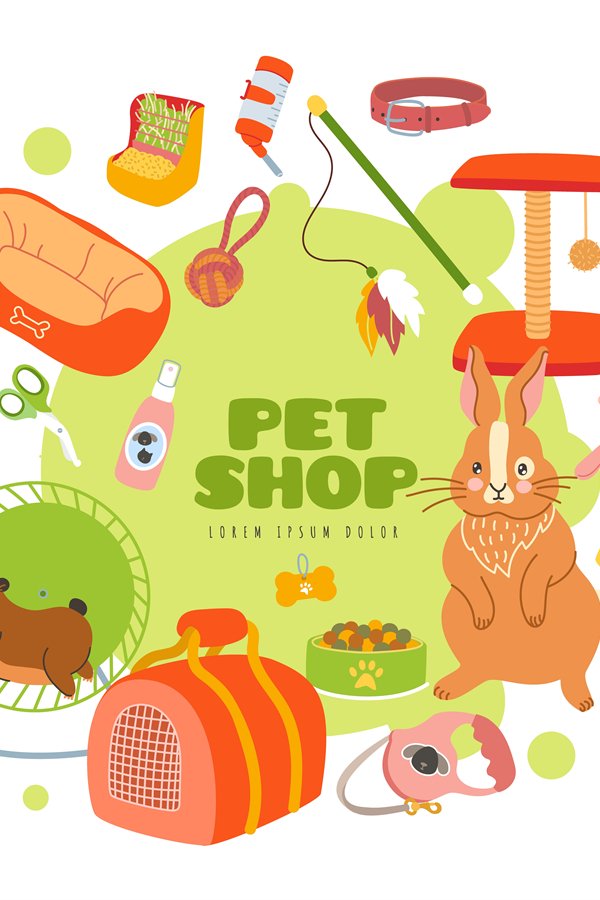 Pet shop products. Domestic animals care tools. Zoomarket el