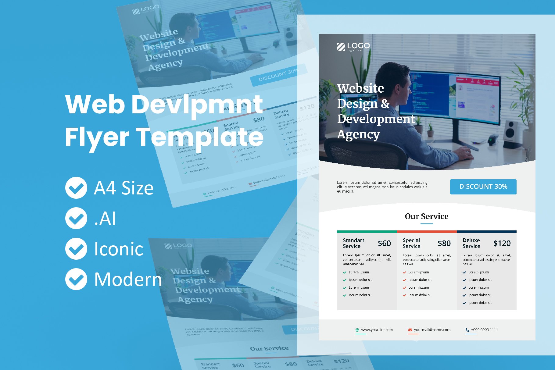 Web Development Service Flyer