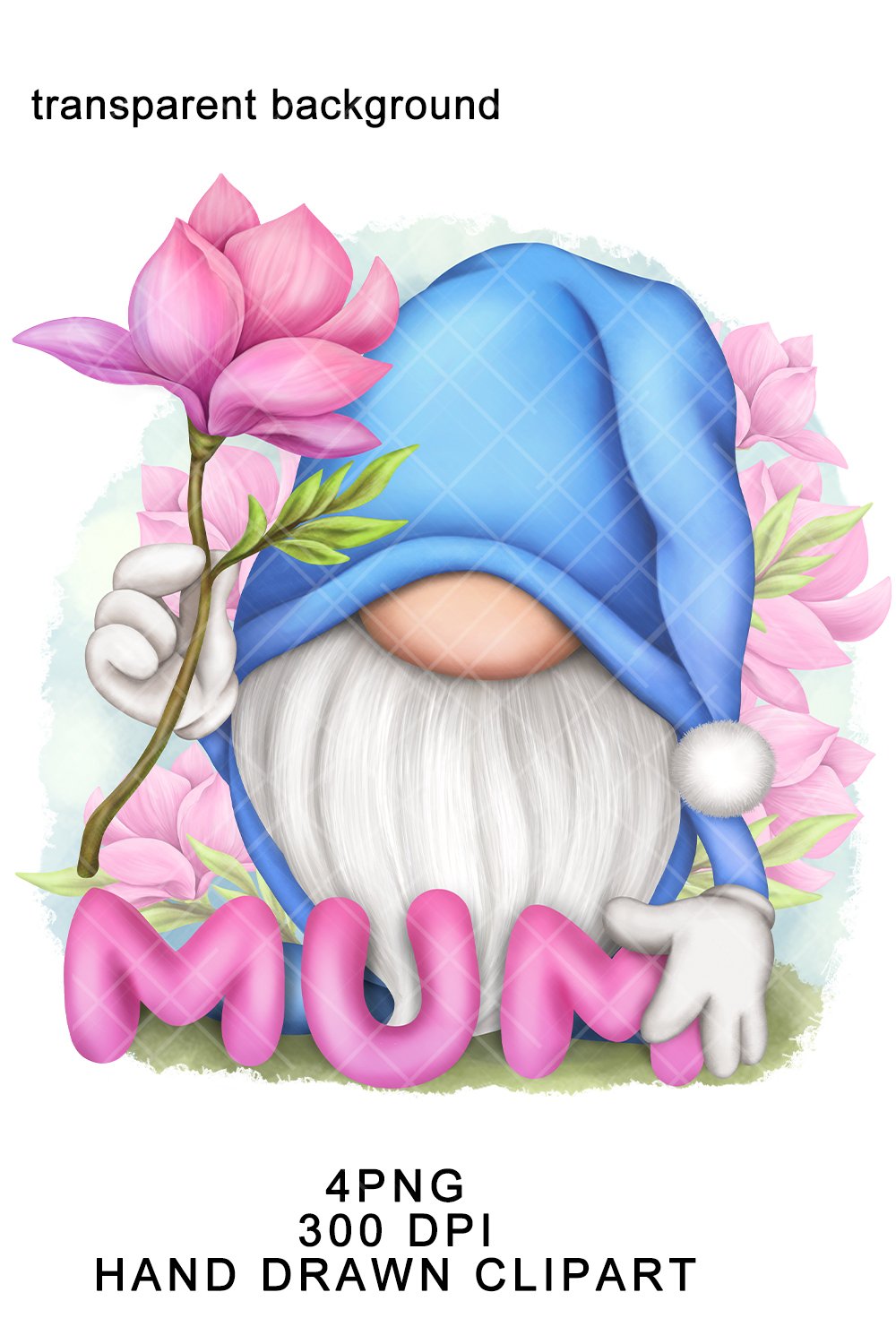 Mum Gnome PNG Clipart/ Gonk Mothers Day Graphics
