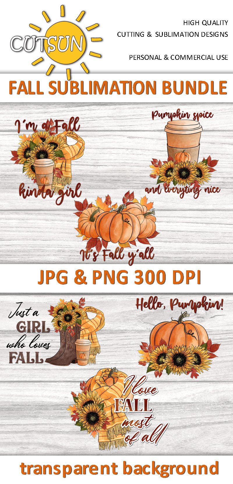 Fall sublimation bundle | Fall PNG sublimation (1606503)