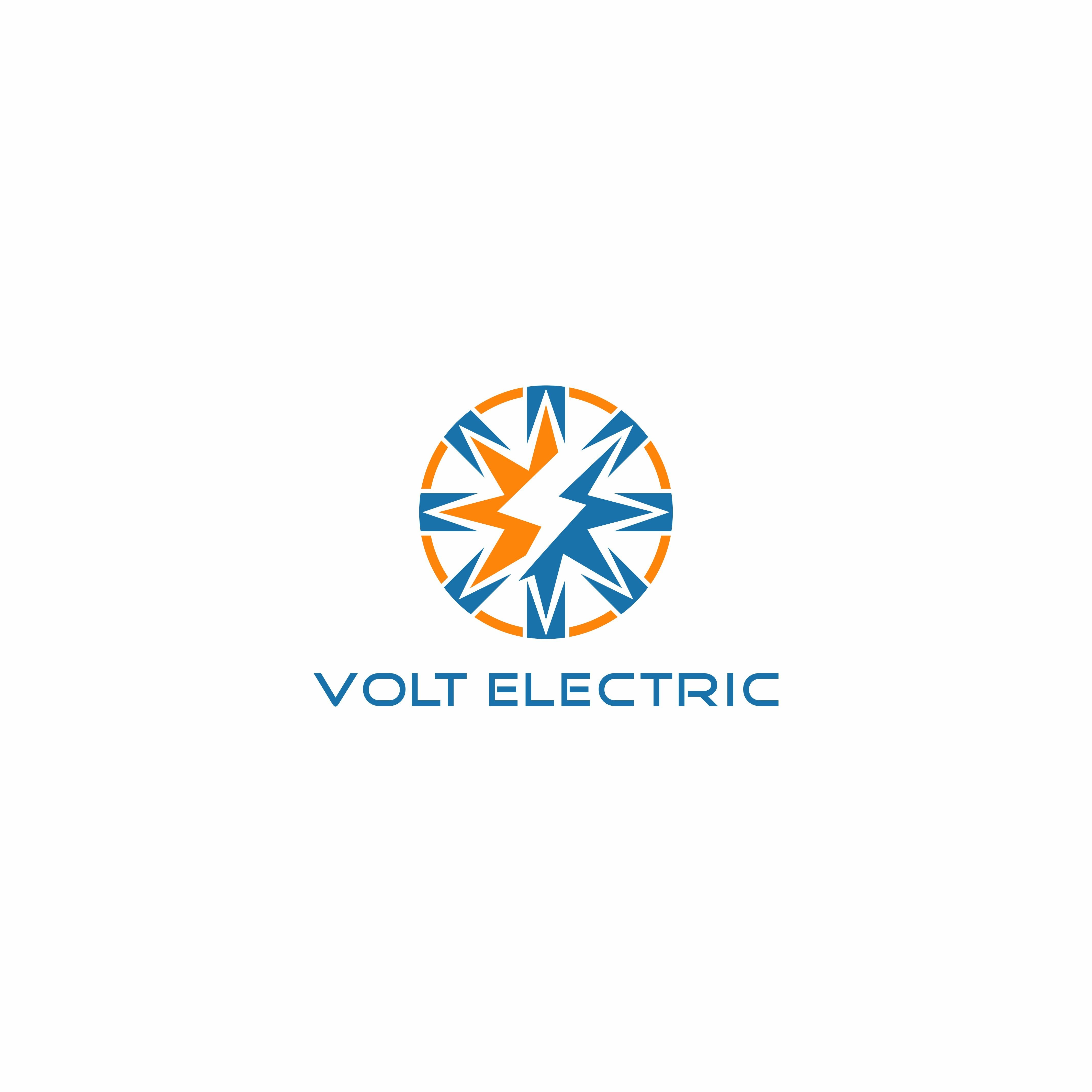 Volt Electric Logo Design Vector