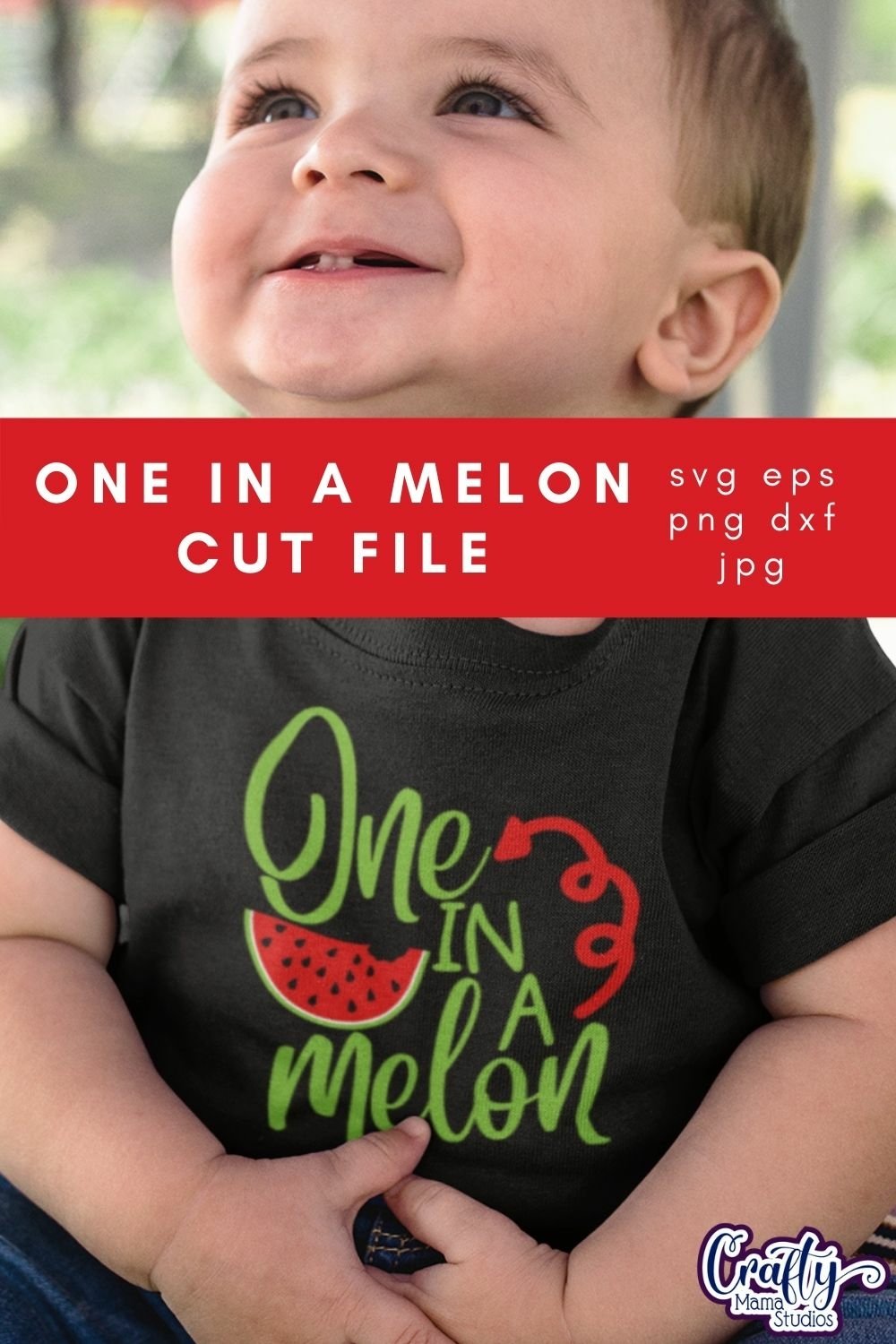One In A Melon | Funny Food Pun Svg Design