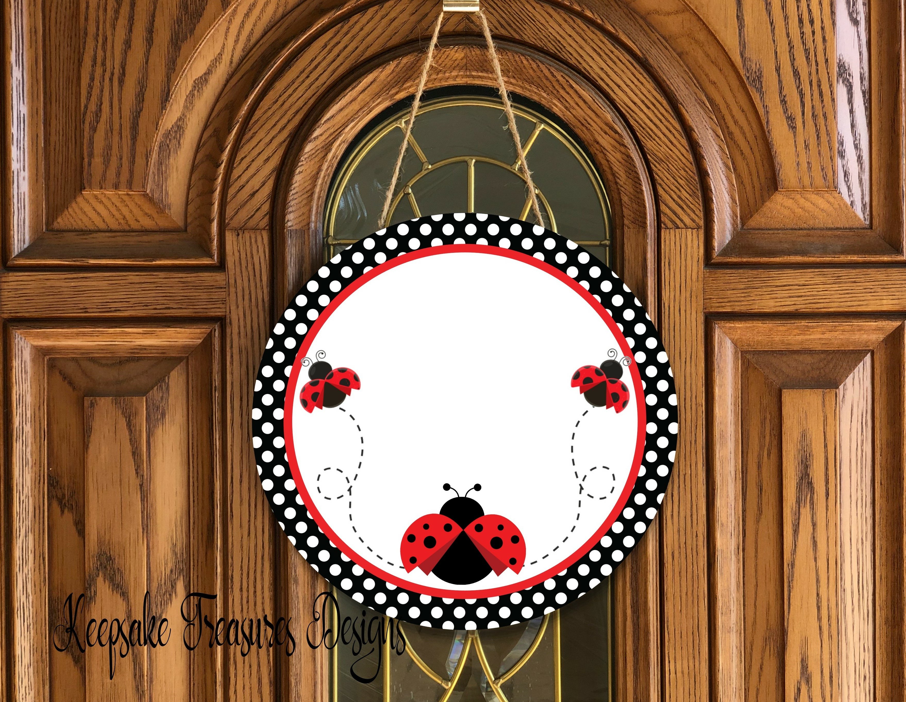 Ladybug Door Hanger Template Add Your Own Words