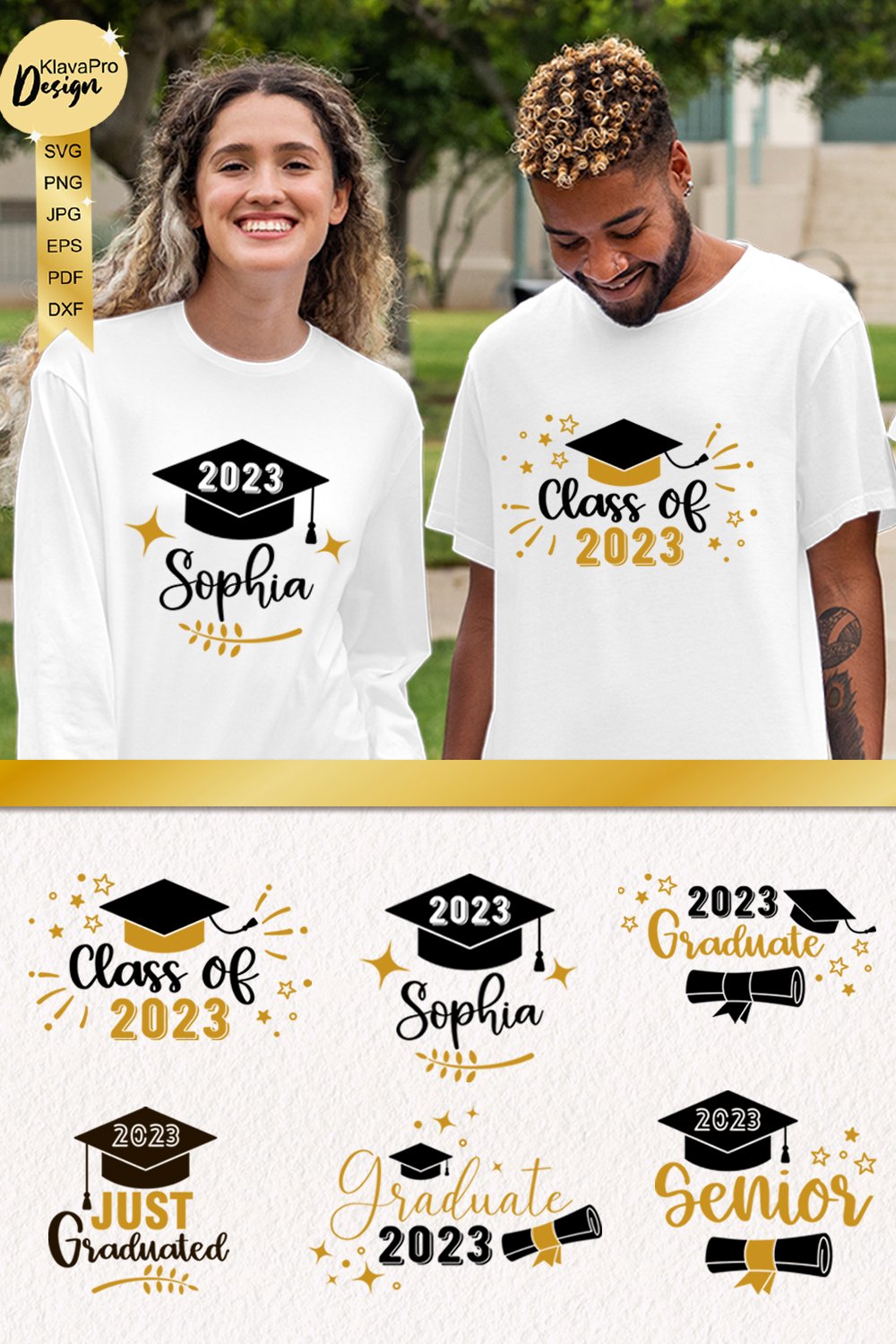 2023 Graduate bundle. Class of 2023, Senior, Just Graduated.