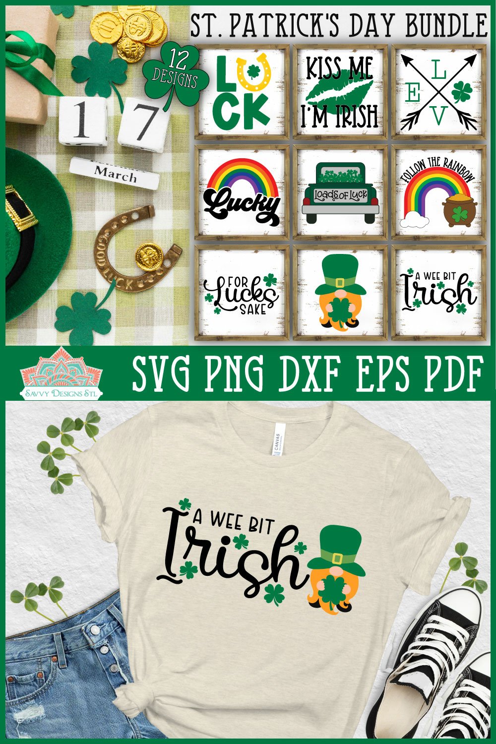 St. Patrick's Day SVG Cut File Bundle