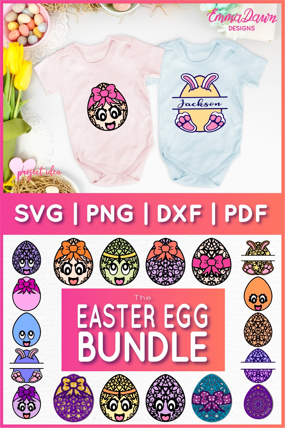 Easter Egg SVG Bundle | Mandala Easter Egg SVG Cut File